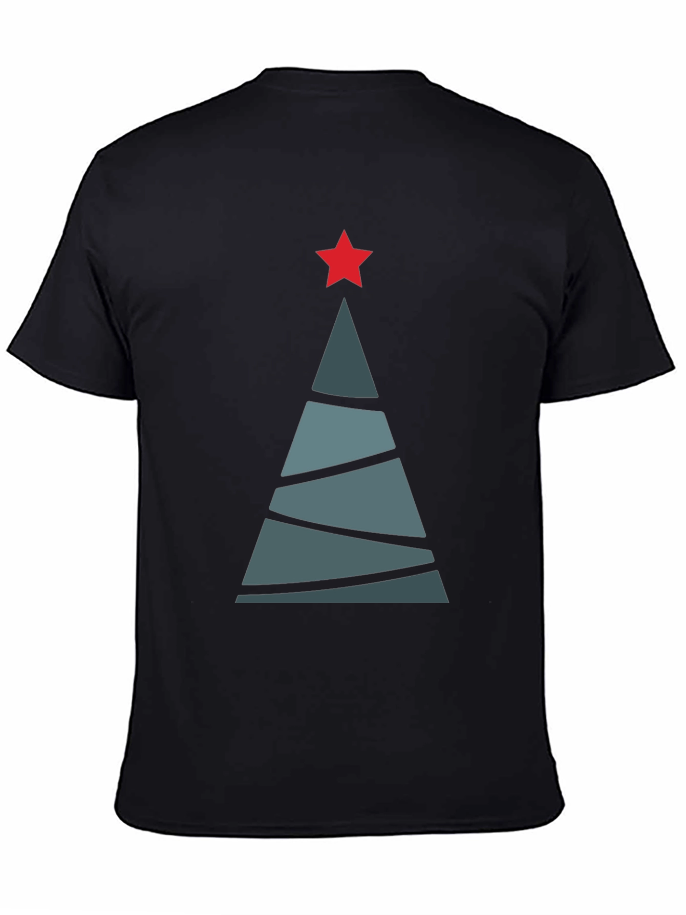 Geometric Christmas Tree Graphic Tee