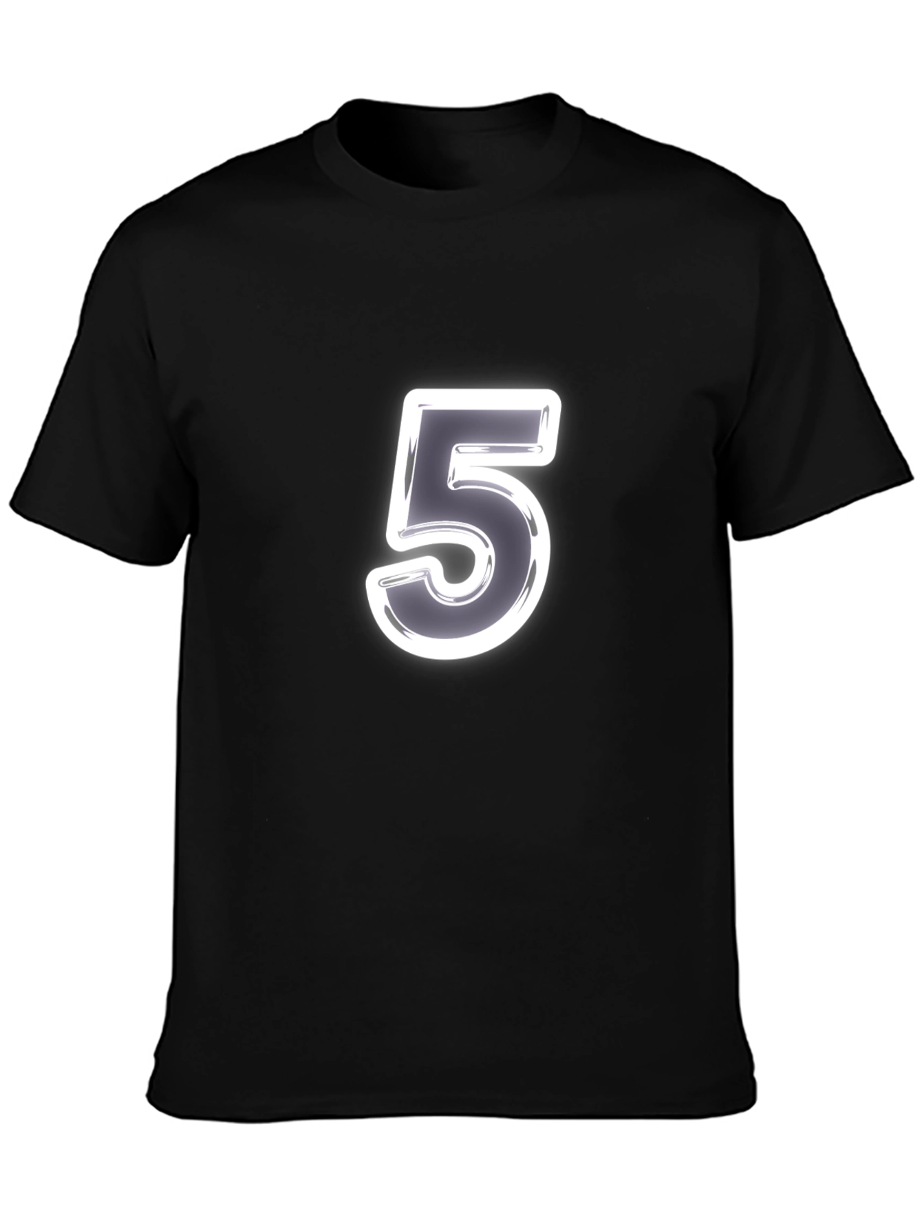 Number 5 Graphic Tee - Classic Black T-Shirt