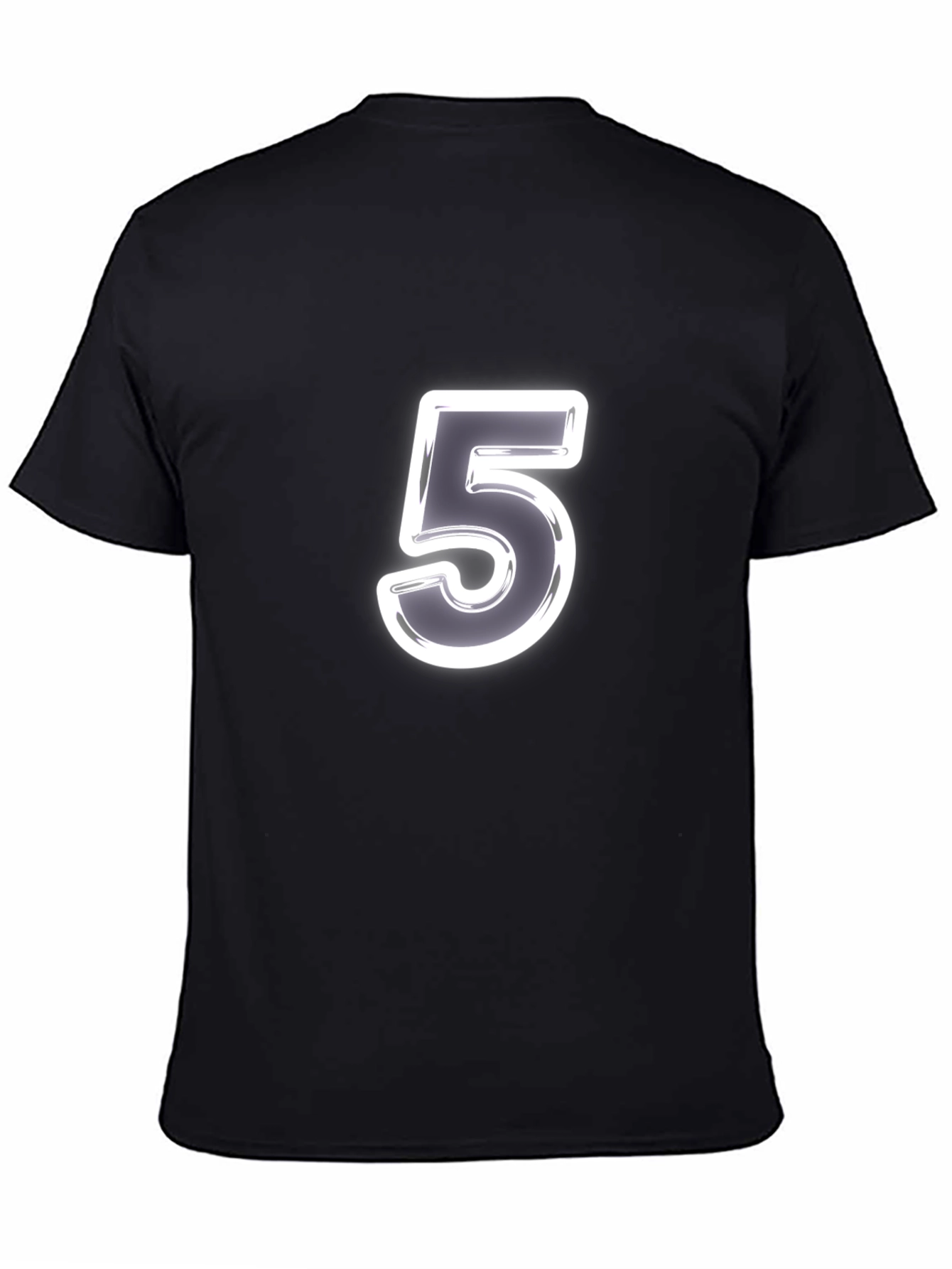 Number 5 Graphic Tee - Classic Black T-Shirt