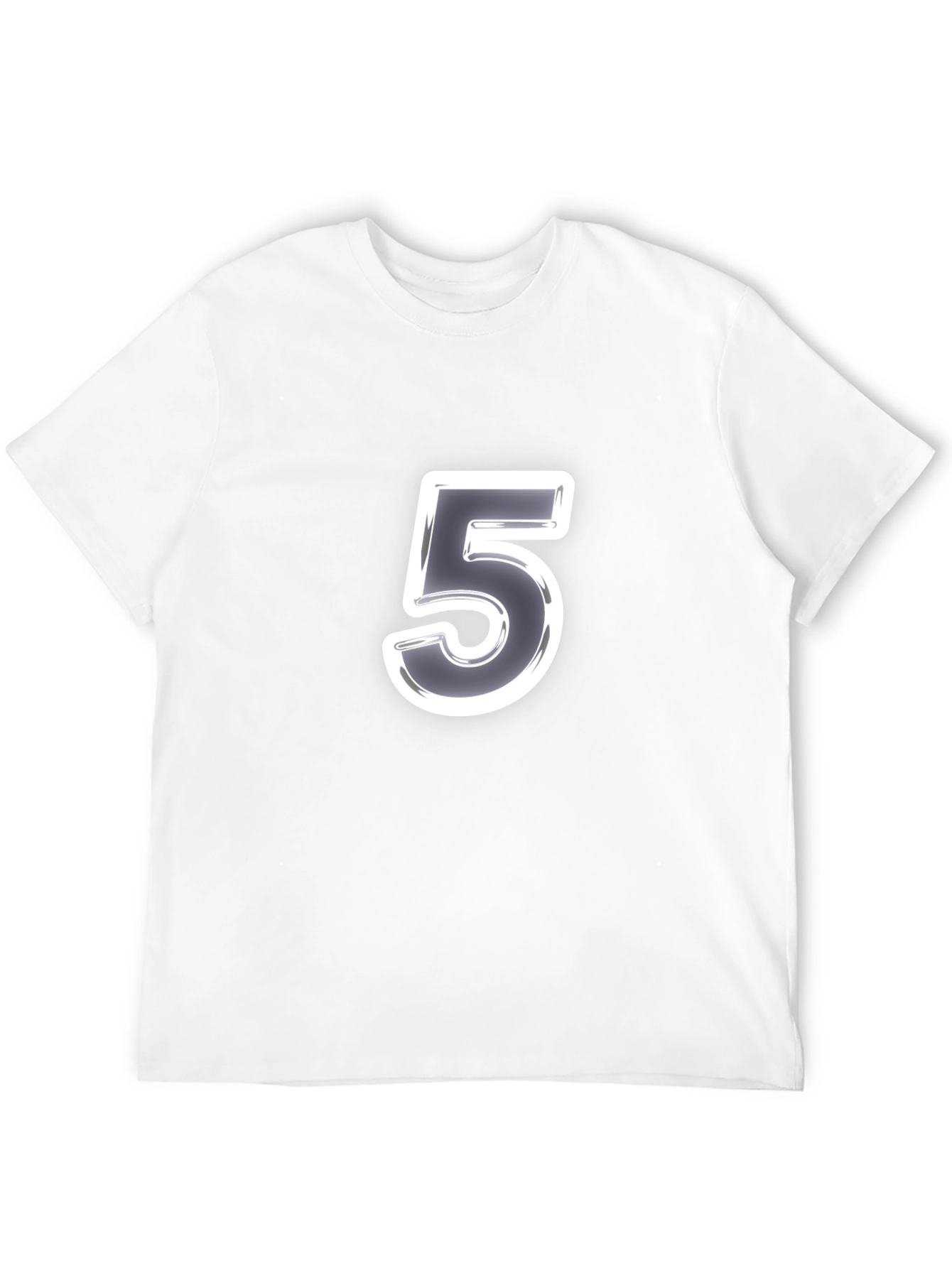 Number 5 Graphic Tee - Classic Black T-Shirt
