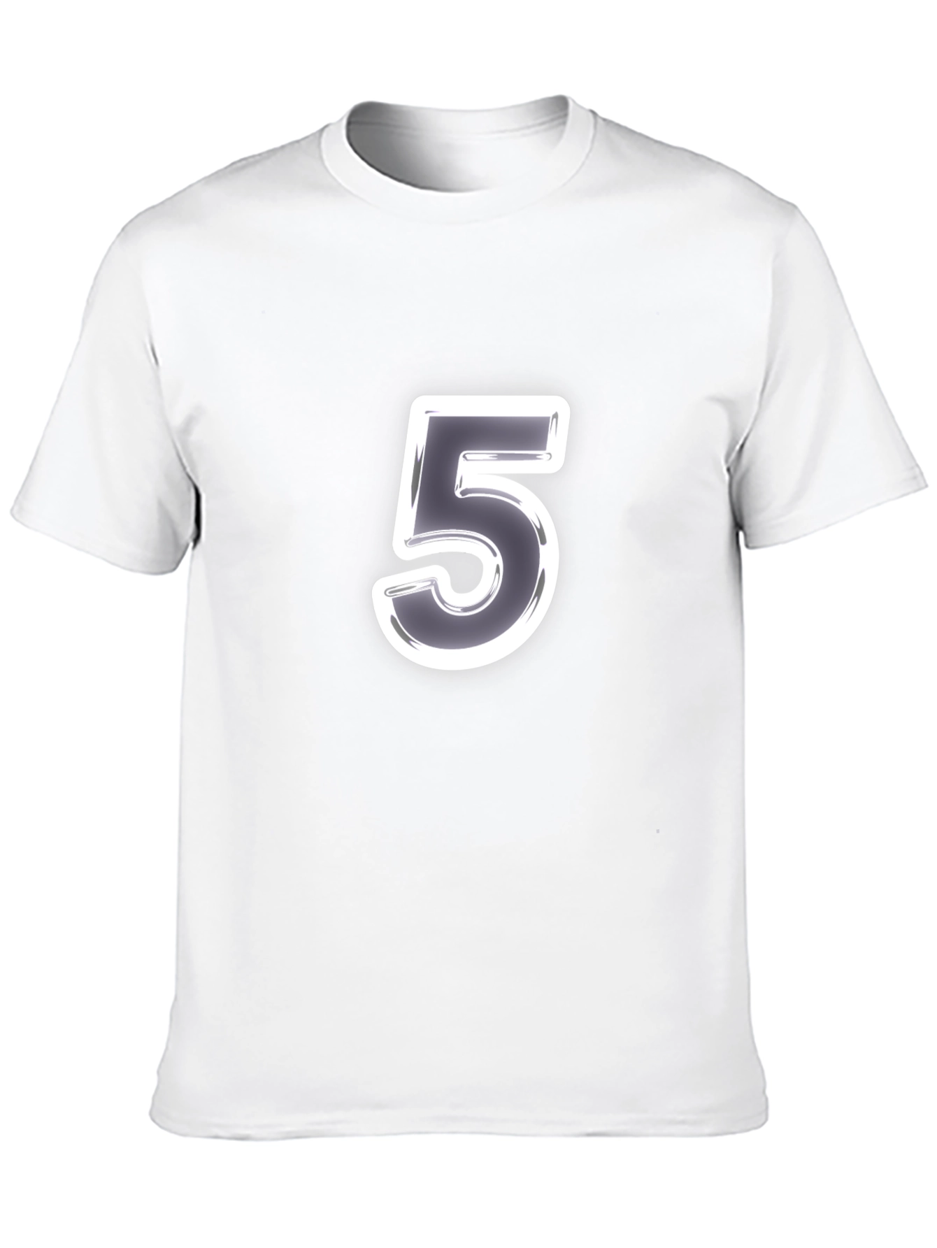 Number 5 Graphic Tee - Classic Black T-Shirt