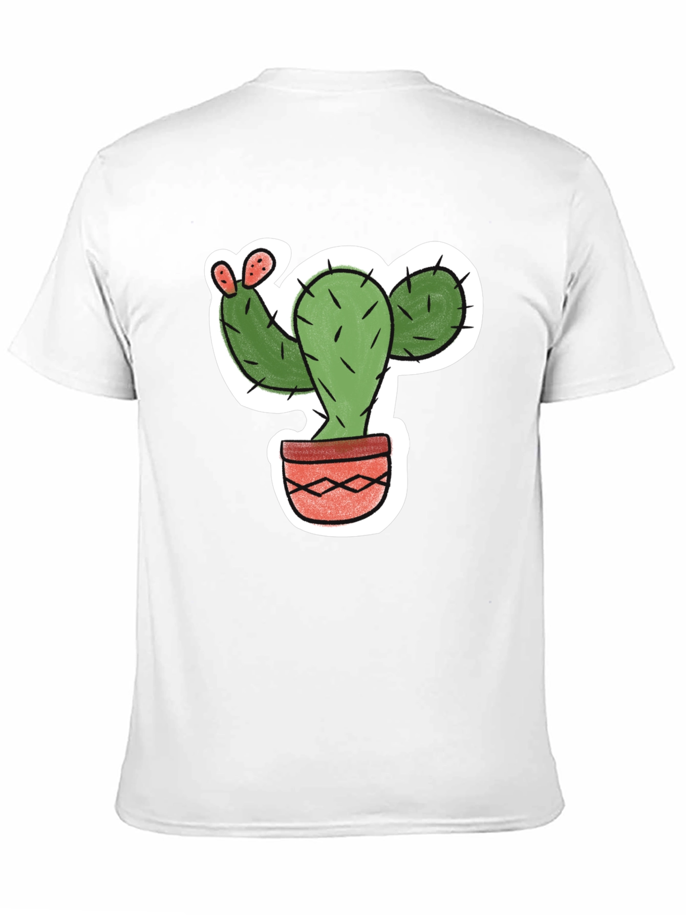 Cool Cactus Graphic Tee - Black Casual Shirt