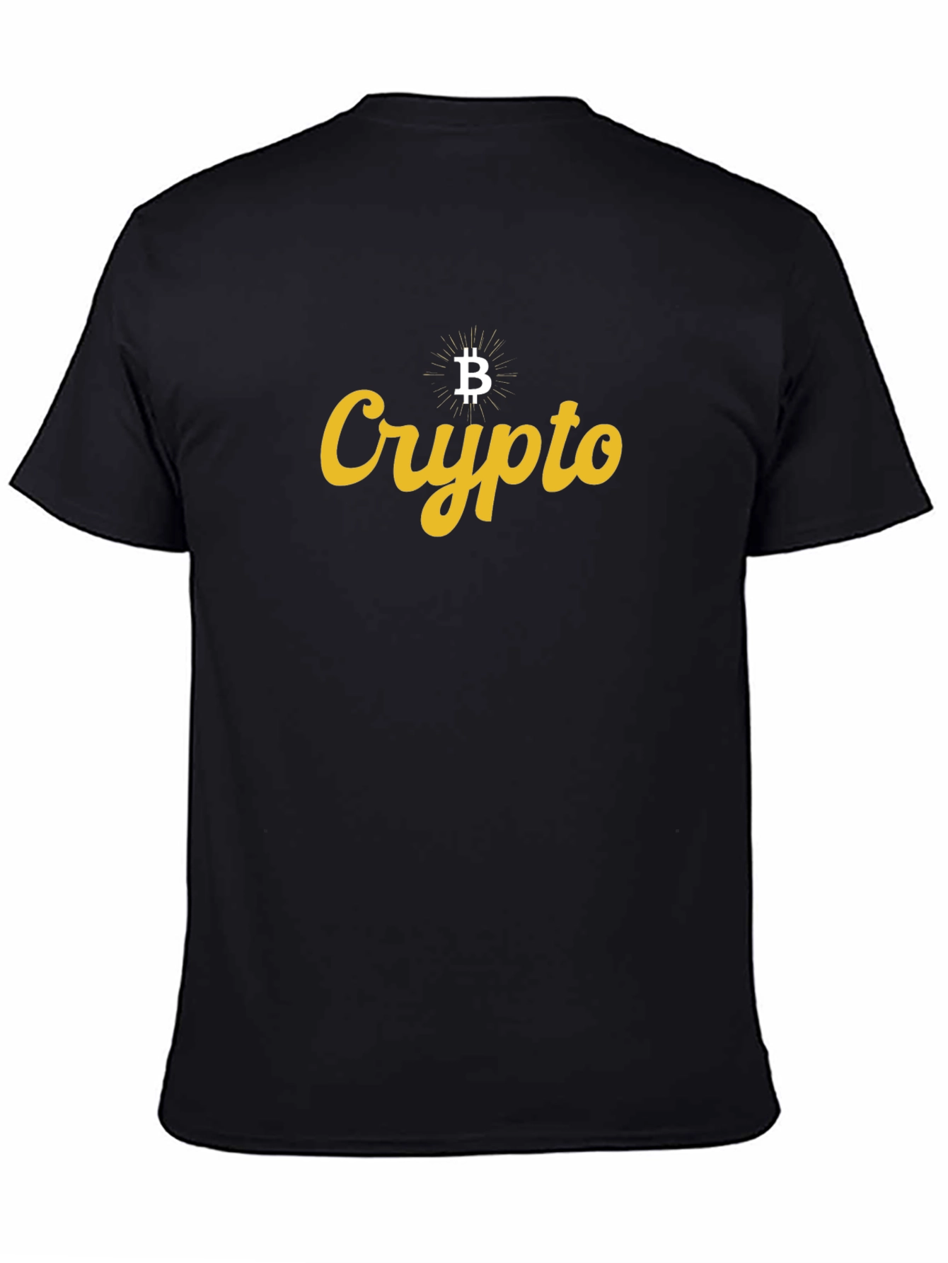 Crypto Bitcoin Graphic Black T-Shirt