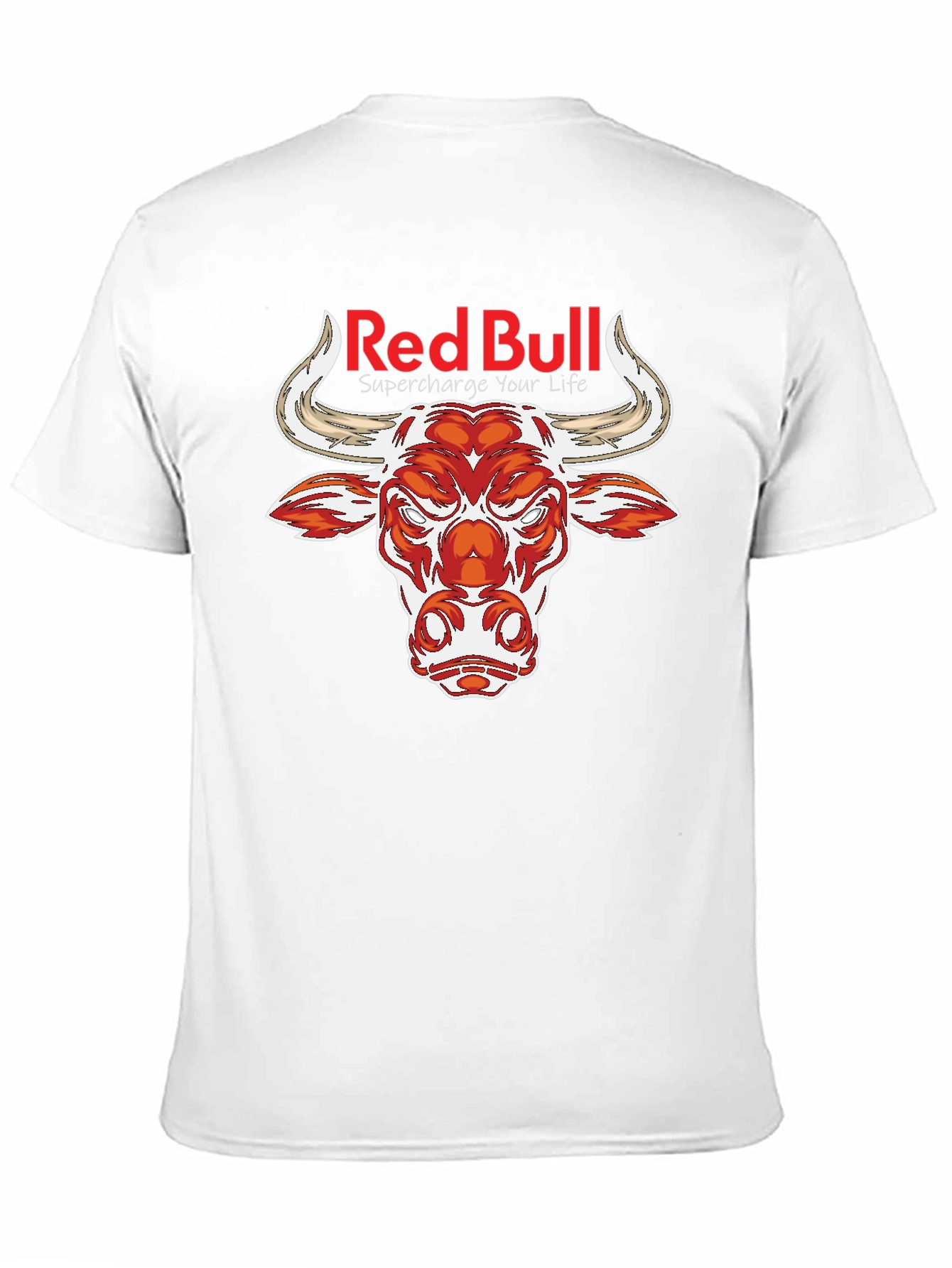 Red Bull Graphic Print Black T-Shirt