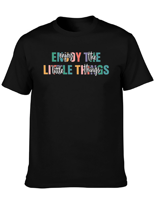 Enjoy the Little Things Graphic Tee - Black