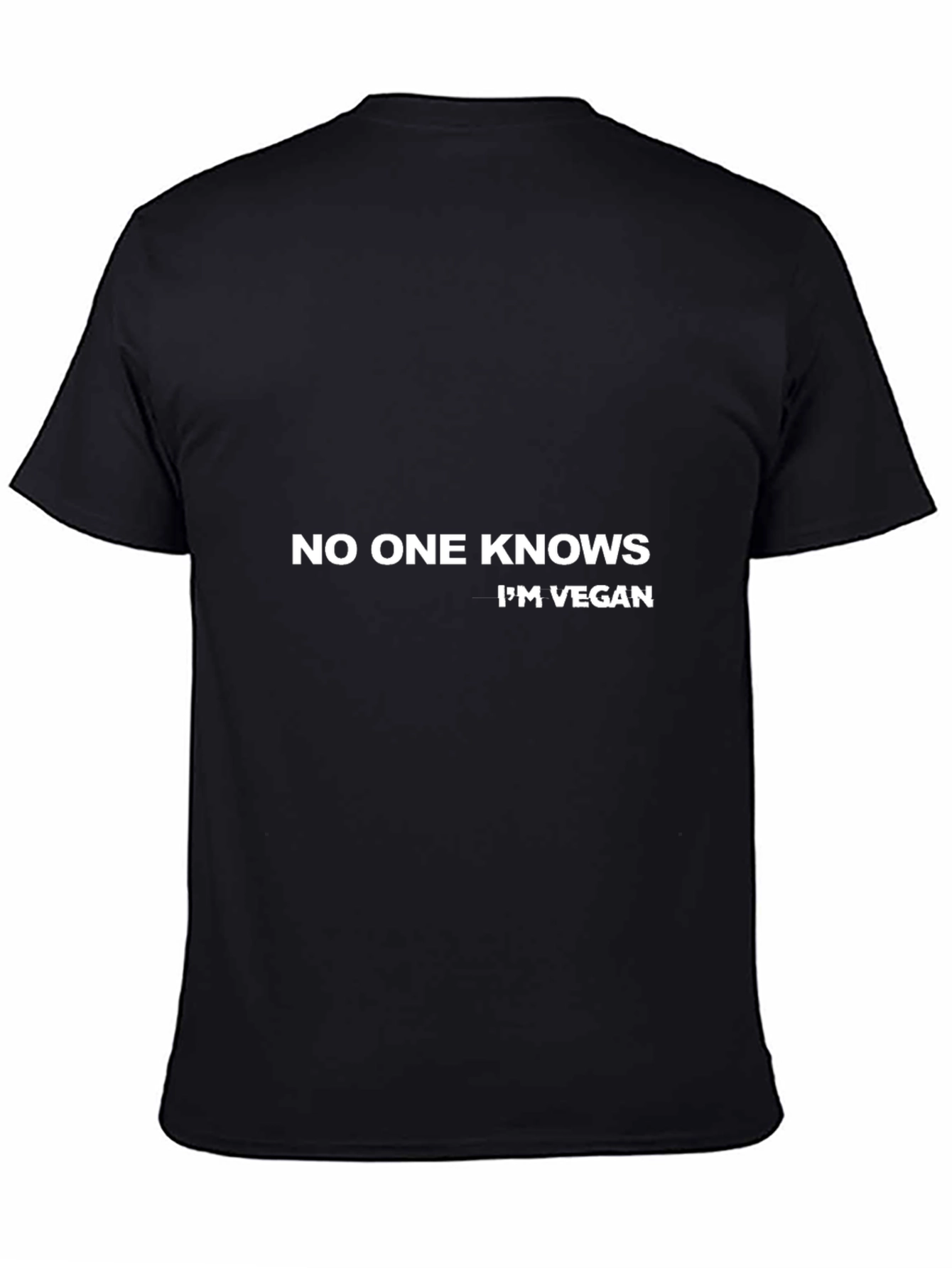 Funny Vegan T-Shirt - No One Knows Im Vegan