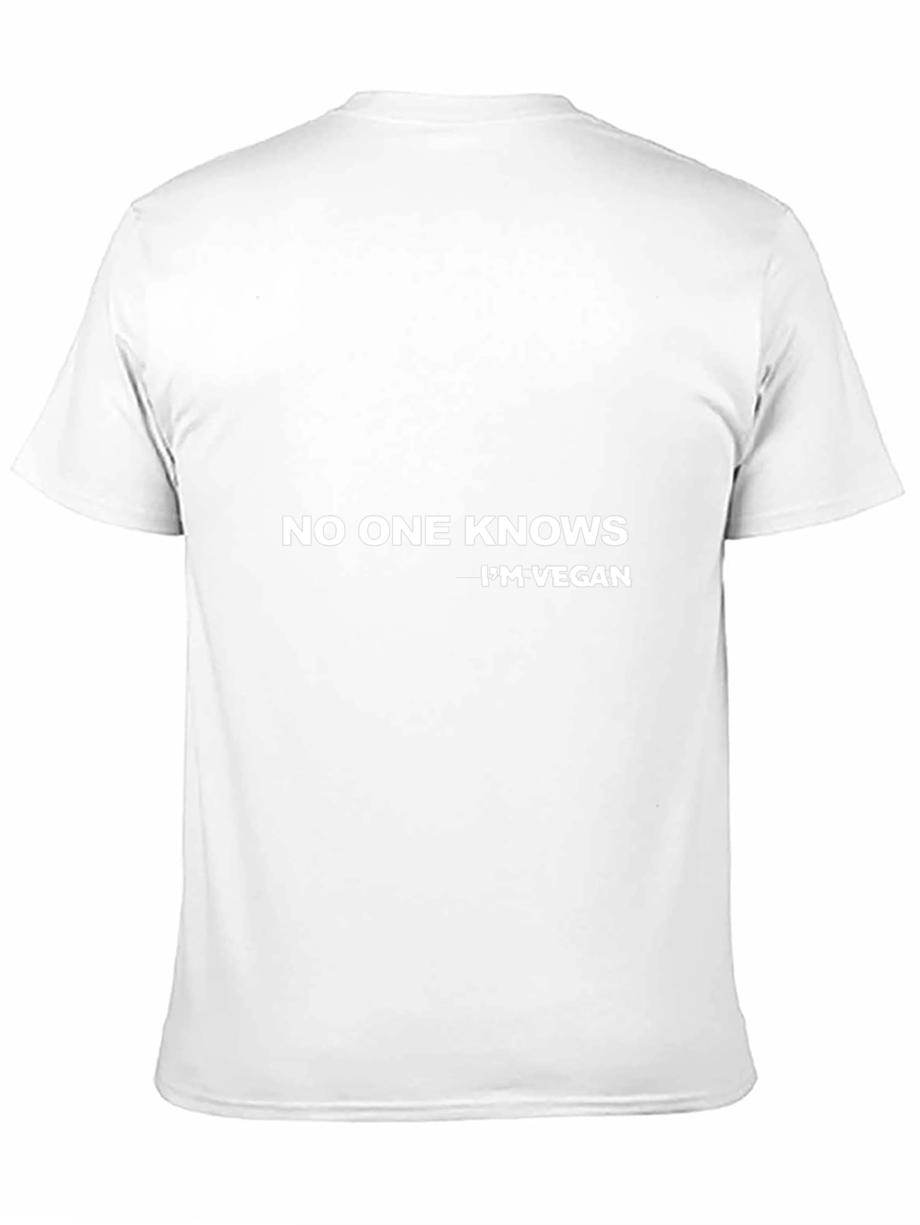 Funny Vegan T-Shirt - No One Knows Im Vegan