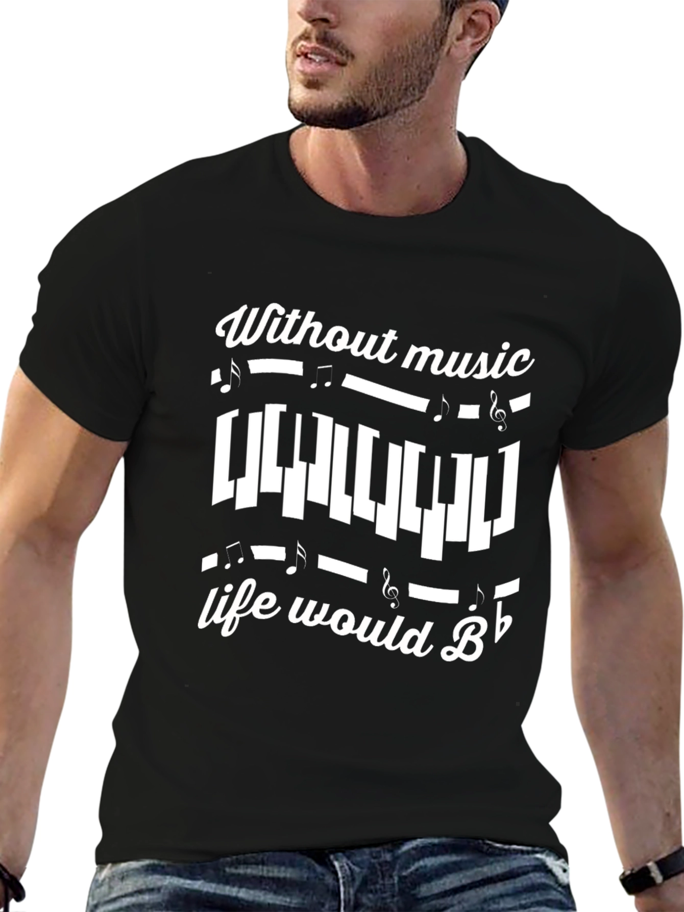 Music Lover Black T-Shirt
