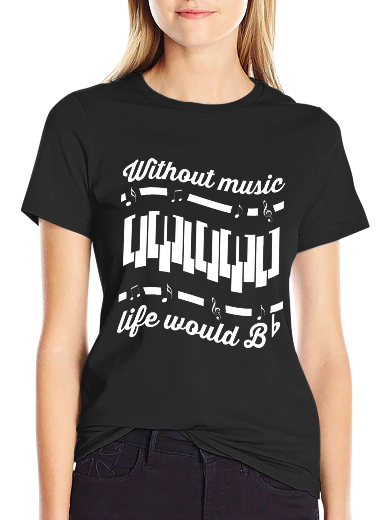 Music Lover Black T-Shirt