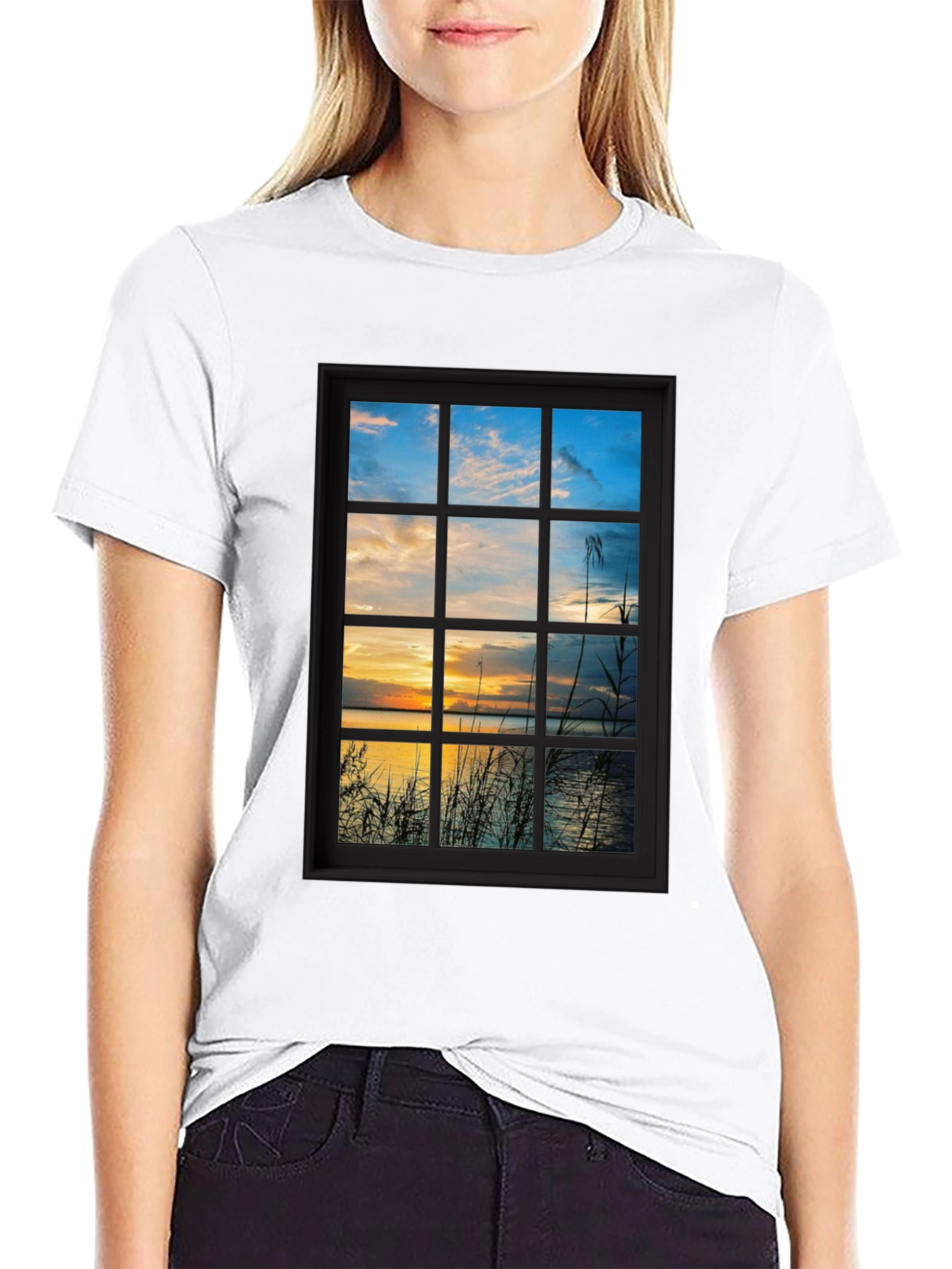 Window to Sunset T-Shirt - Unique Design