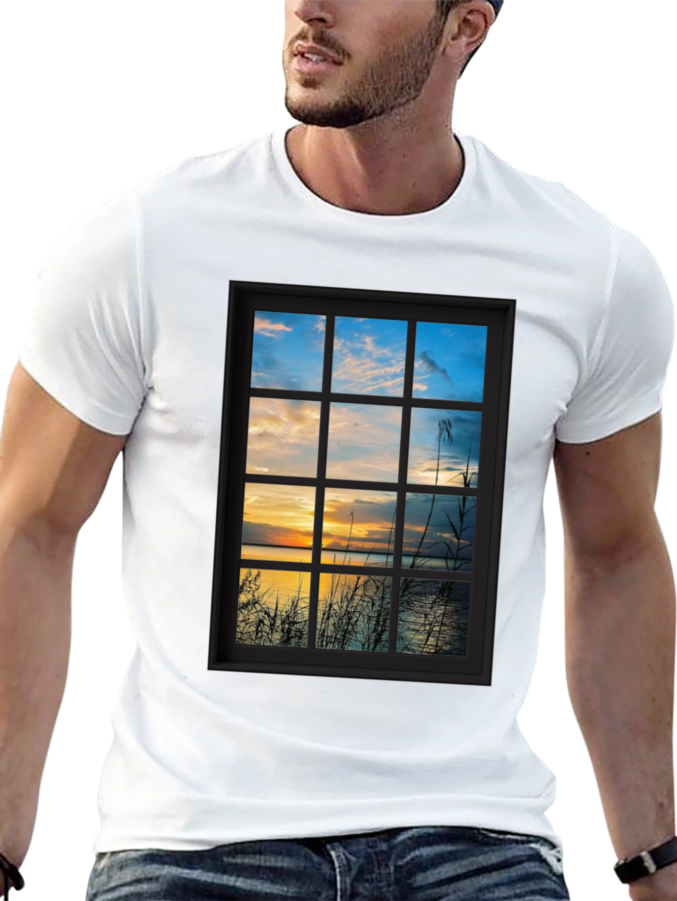 Window to Sunset T-Shirt - Unique Design