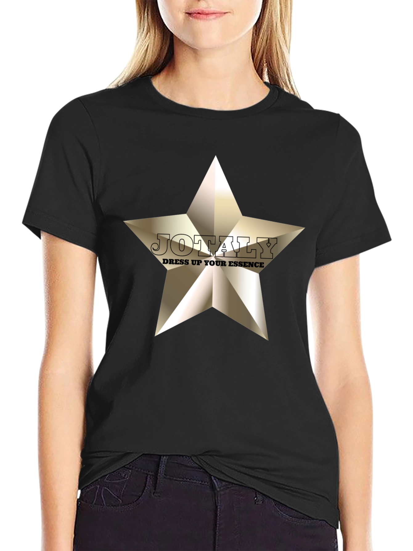 JOTALY Star Graphic T-Shirt - Dress Up Your Essence!