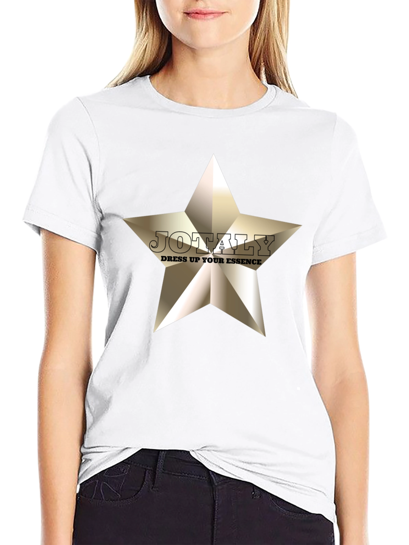 JOTALY Star Graphic T-Shirt - Dress Up Your Essence!