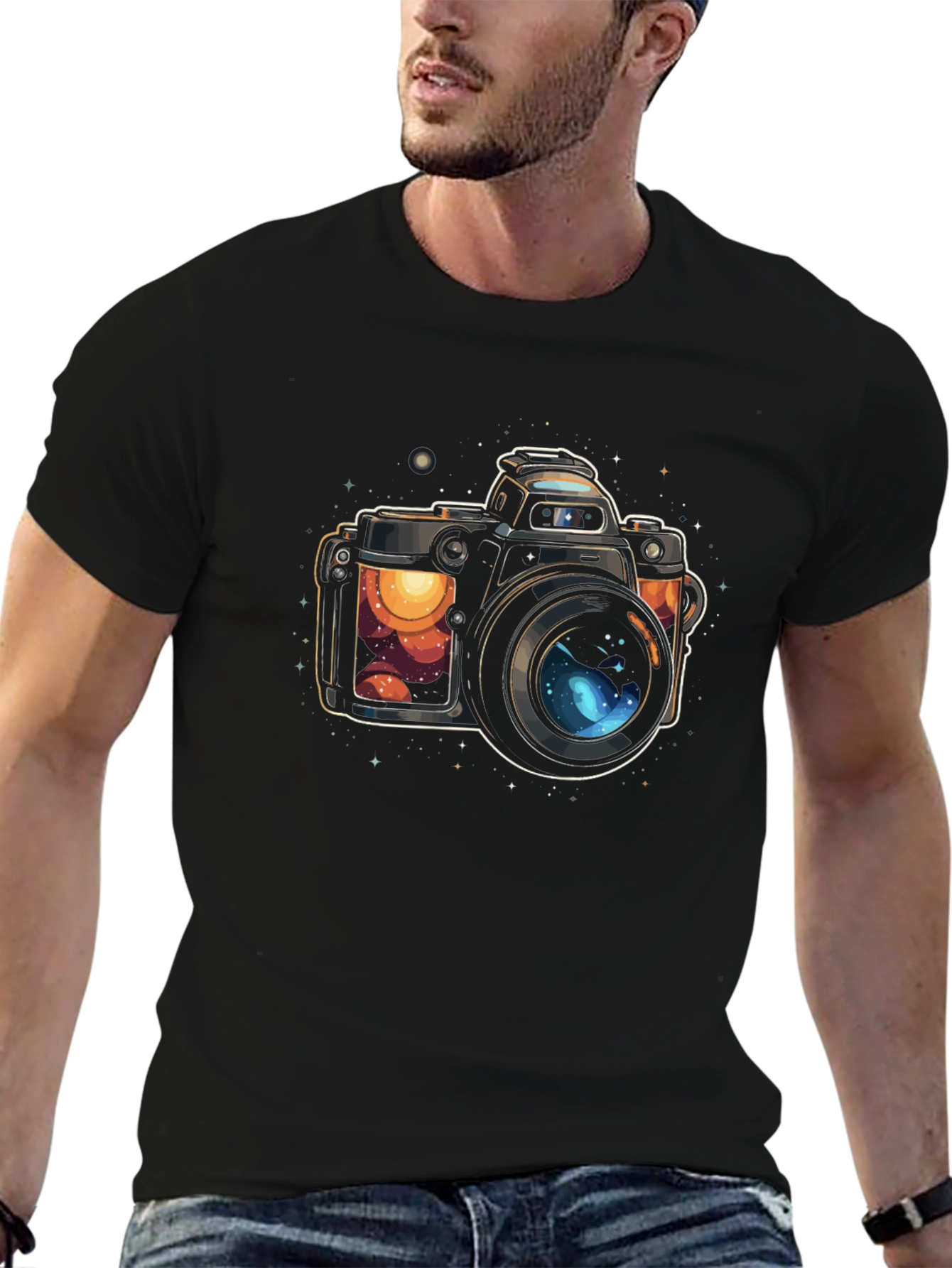 Cosmic Camera Graphic T-Shirt