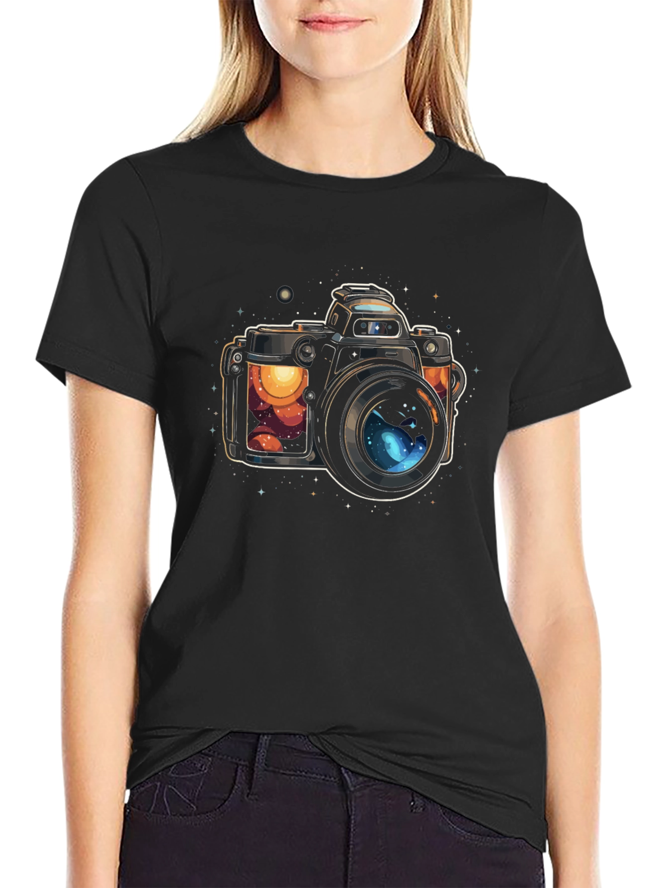 Cosmic Camera Graphic T-Shirt