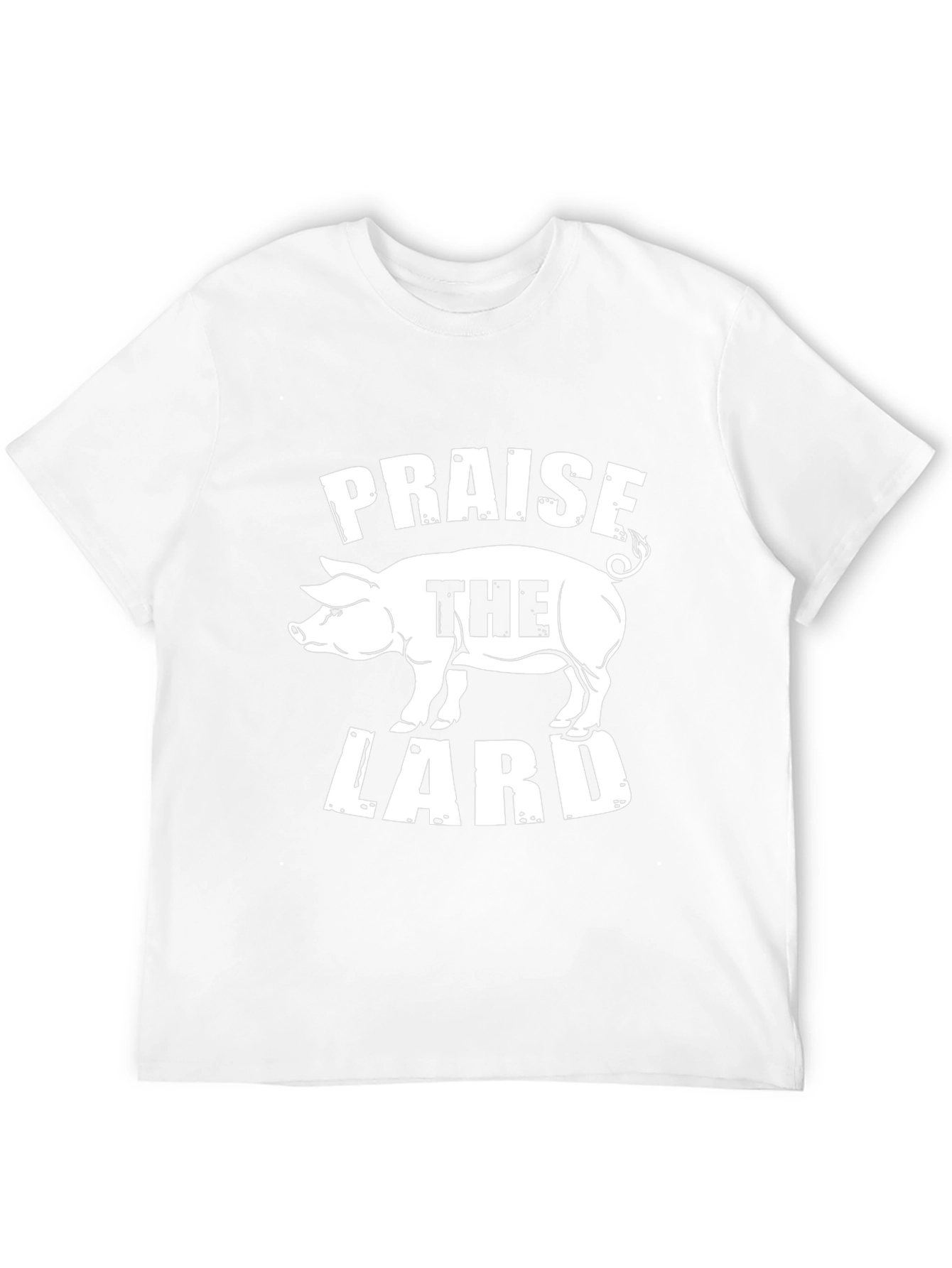 Praise The Lard Pig Graphic T-Shirt - Black