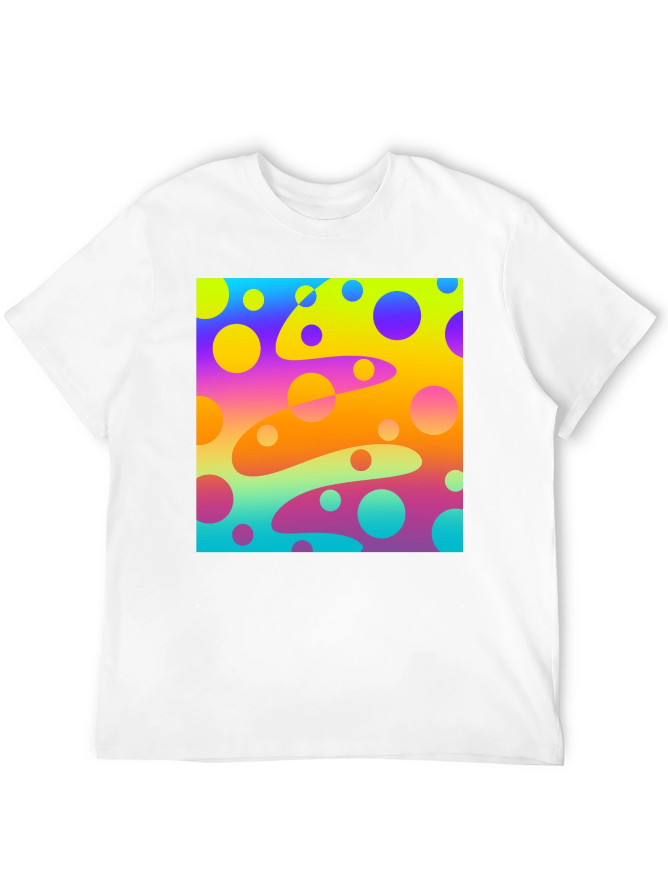 Retro Swirl Tee - Vivid Circle Print