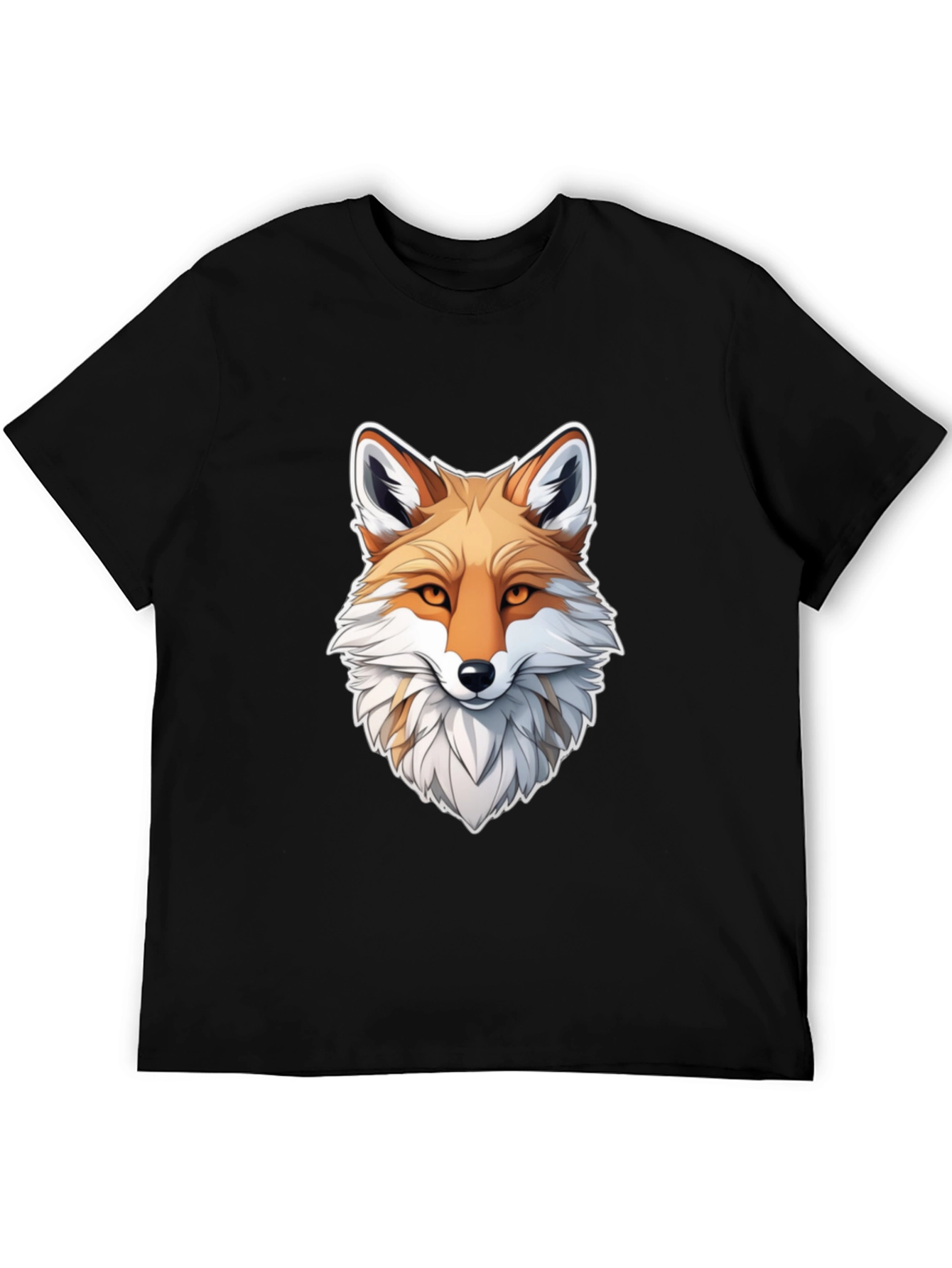 Fox Graphic Black T-Shirt for Men