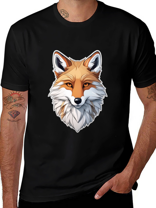 Fox Graphic Black T-Shirt for Men