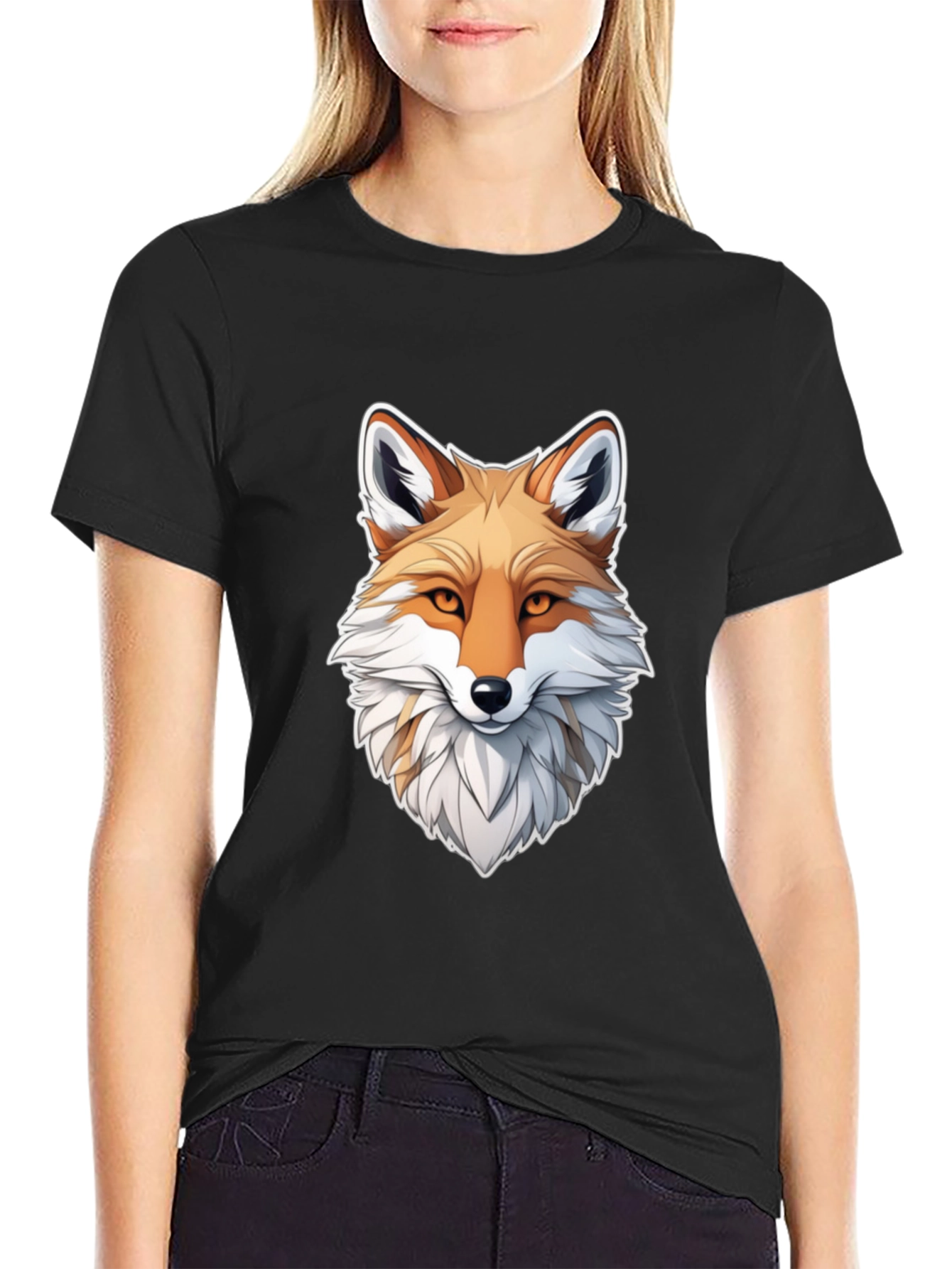 Fox Graphic Black T-Shirt for Men