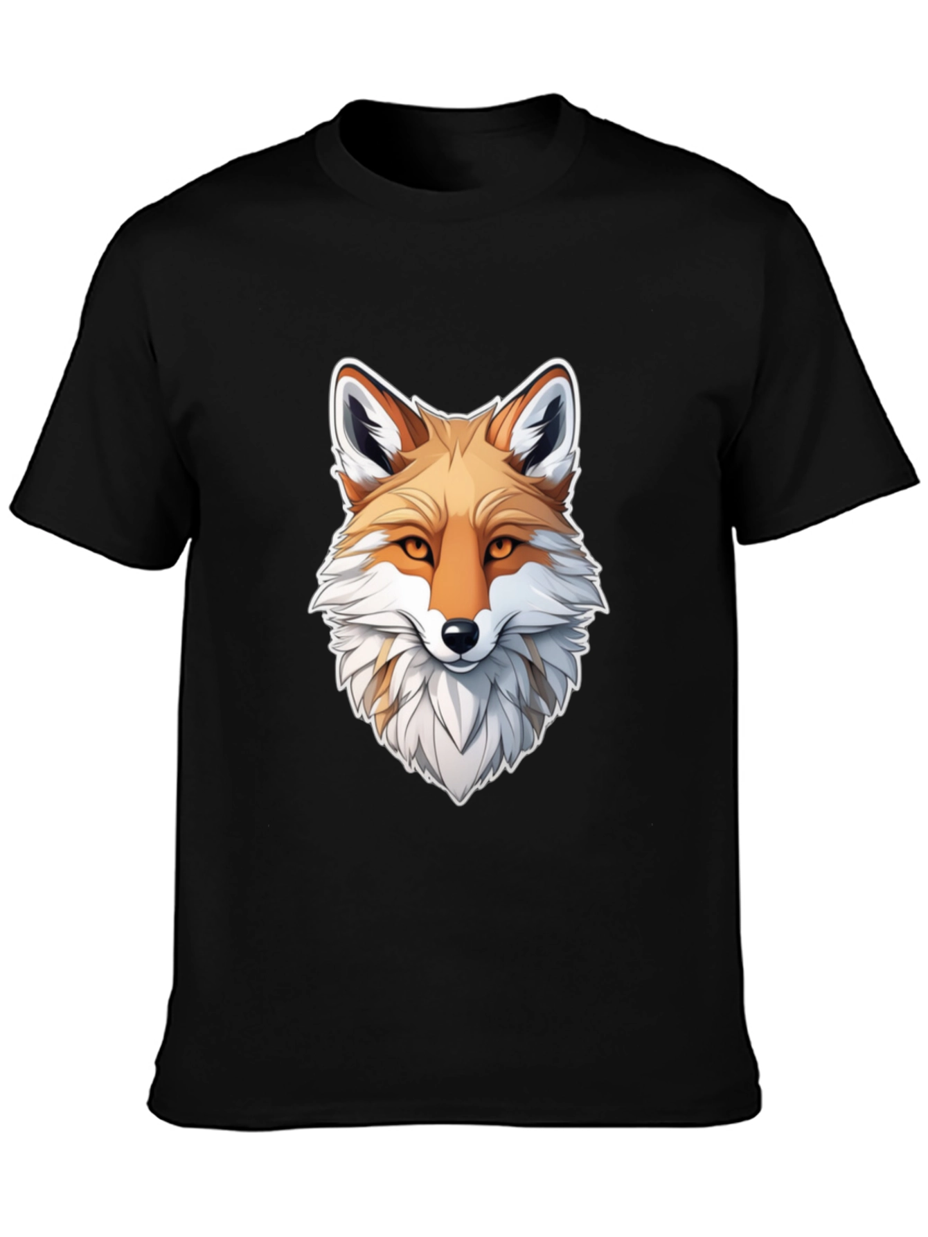 Fox Graphic Black T-Shirt for Men