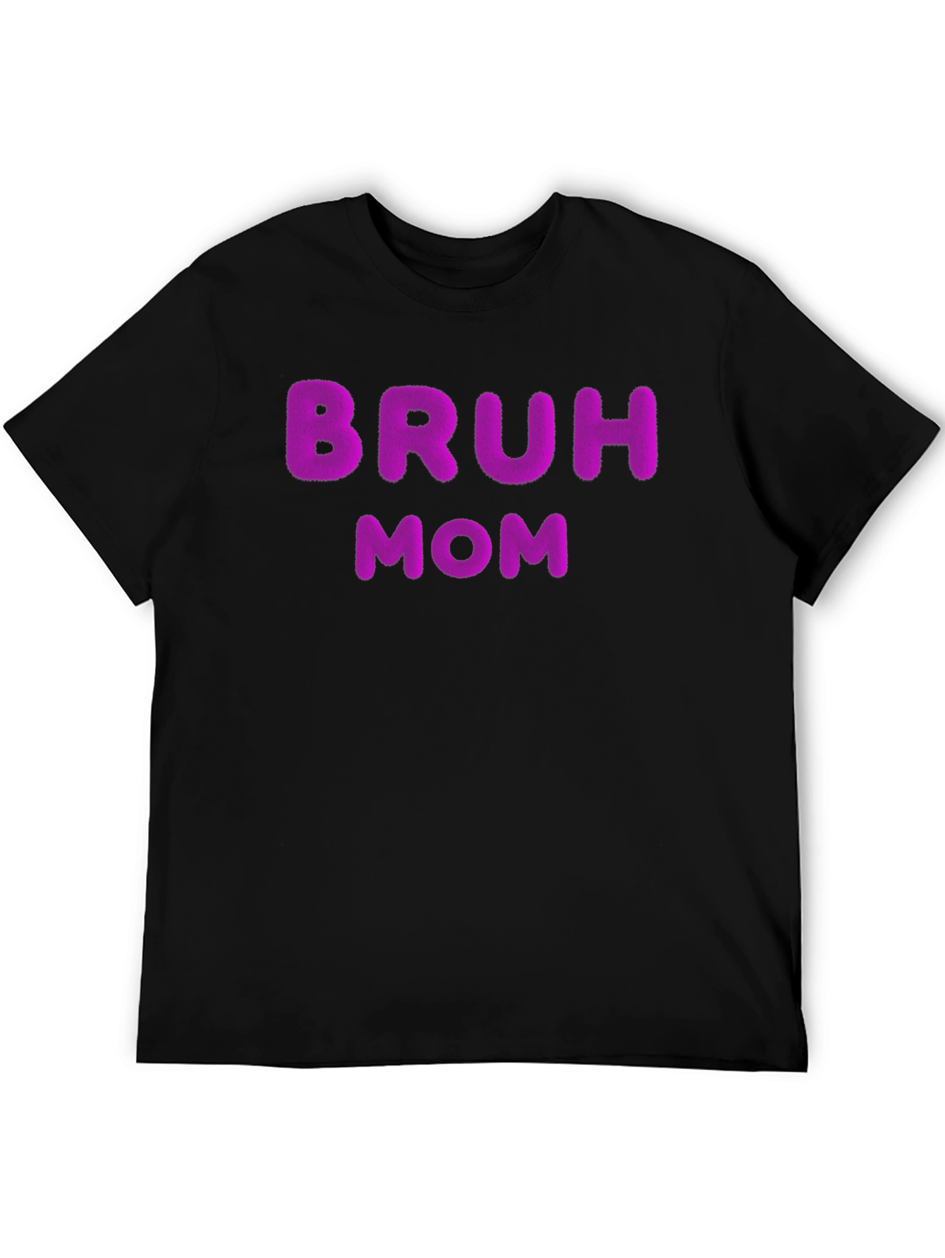 Bruh Mom Graphic T-Shirt - Casual Crew Neck Tee