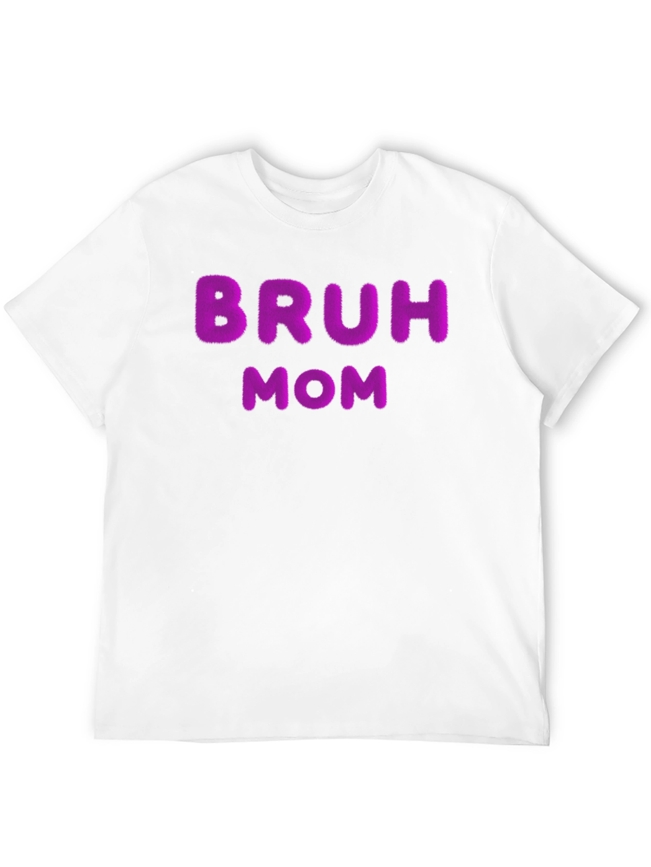 Bruh Mom Graphic T-Shirt - Casual Crew Neck Tee
