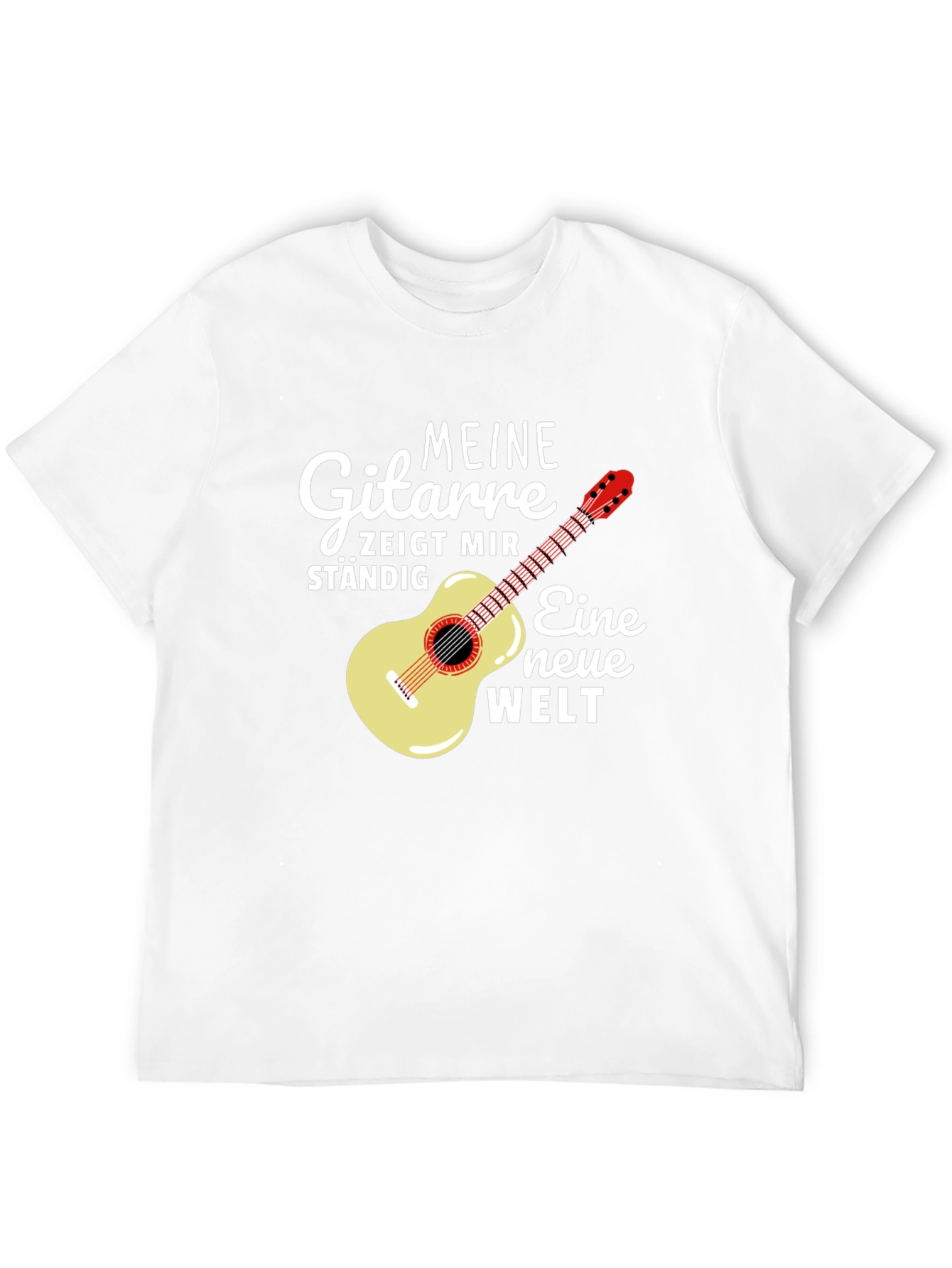 Guitar & German Quote Black T-Shirt
