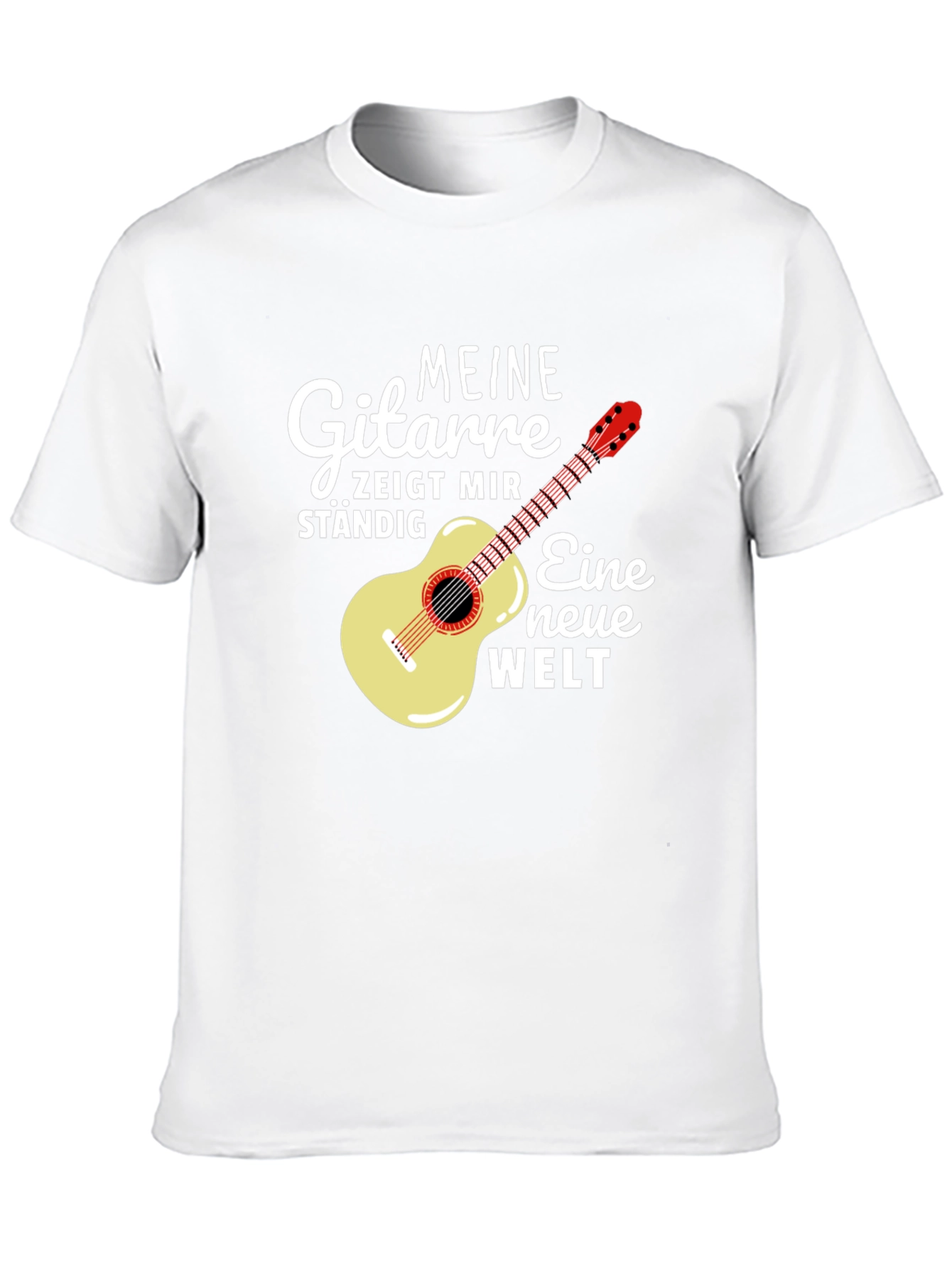 Guitar & German Quote Black T-Shirt