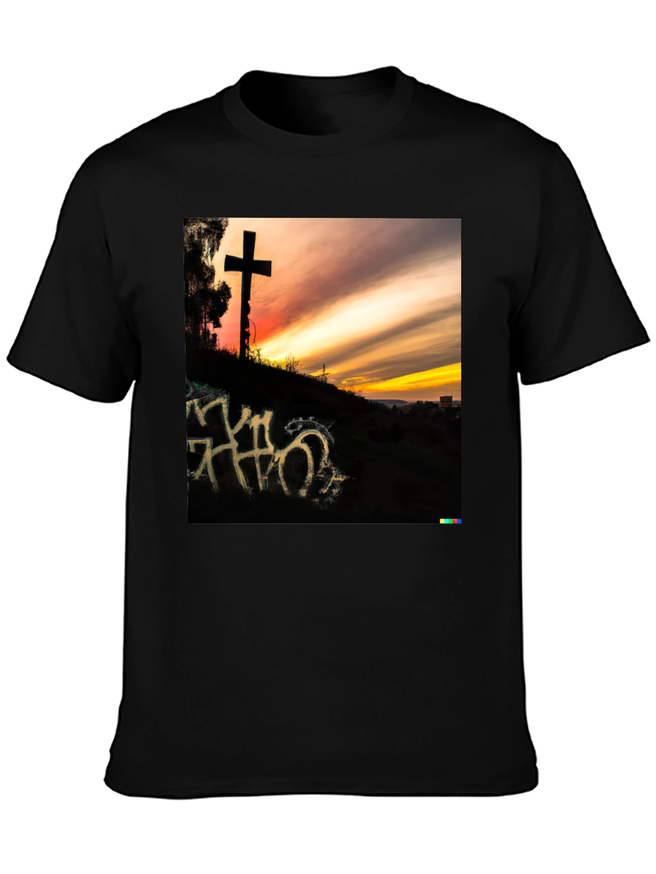 Sunset Cross Graphic T-Shirt