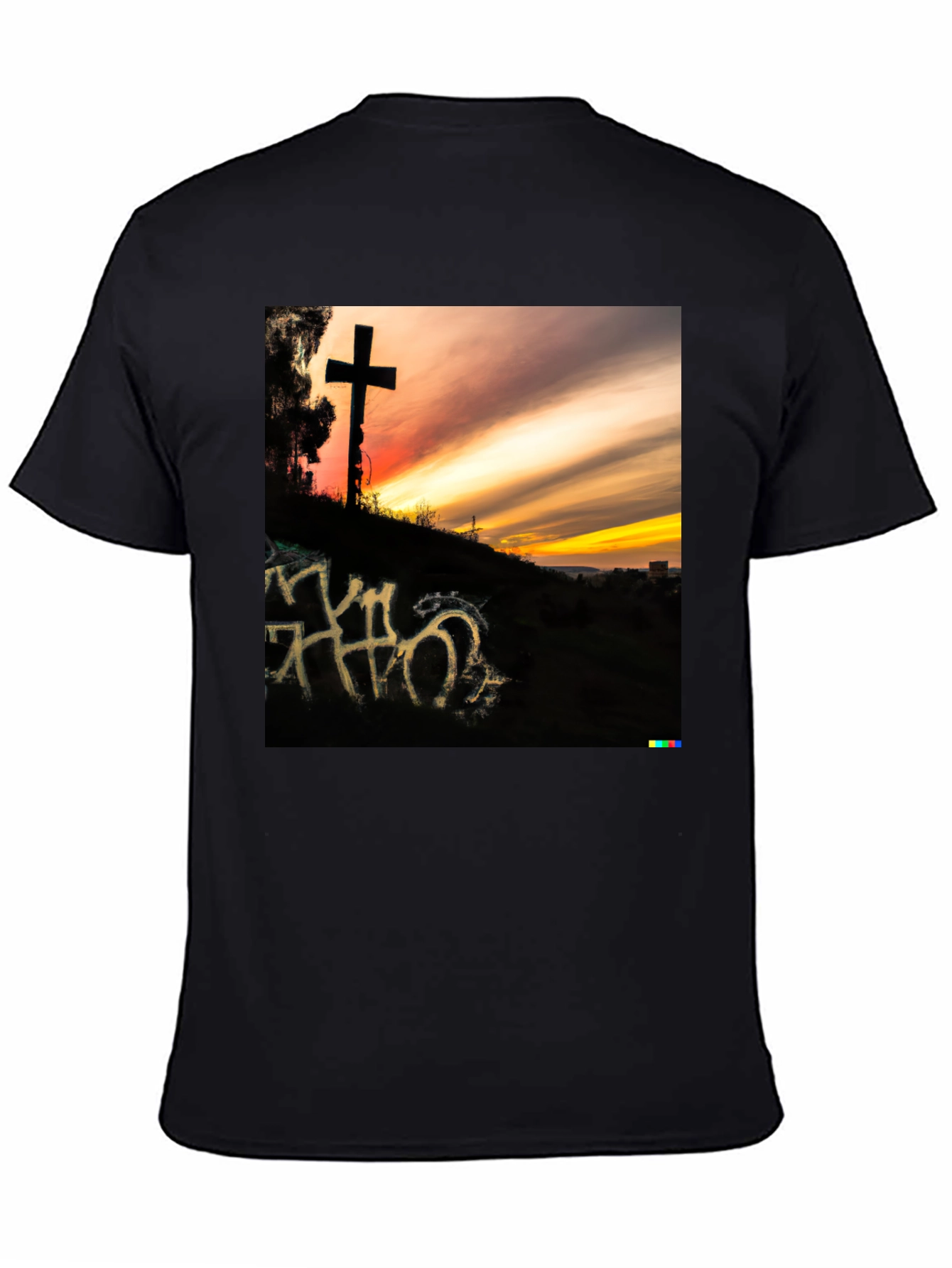 Sunset Cross Graphic T-Shirt