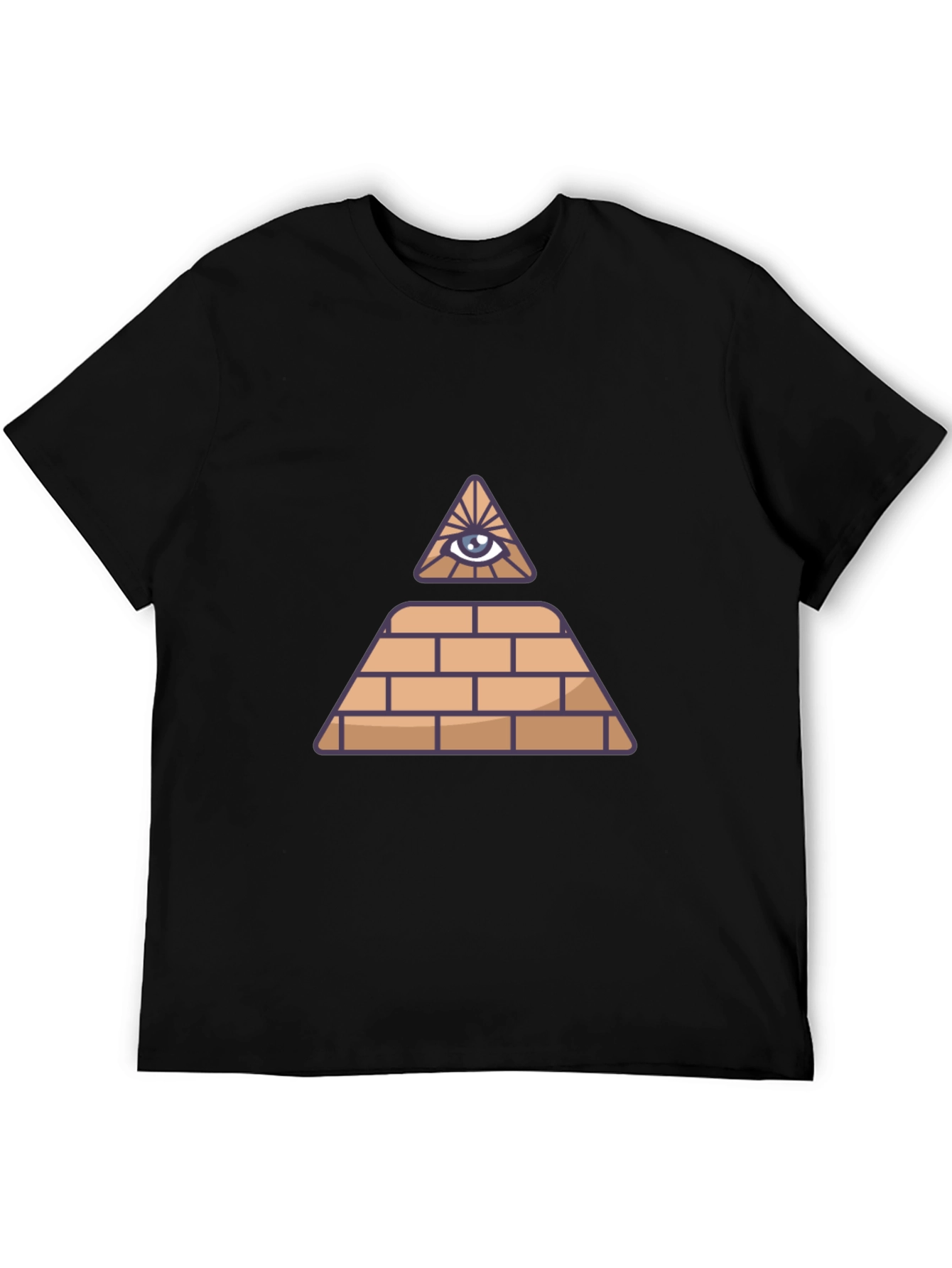 Illuminati Pyramid Eye Graphic T-Shirt