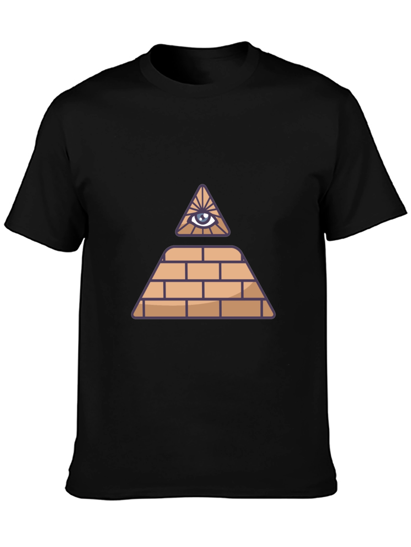Illuminati Pyramid Eye Graphic T-Shirt