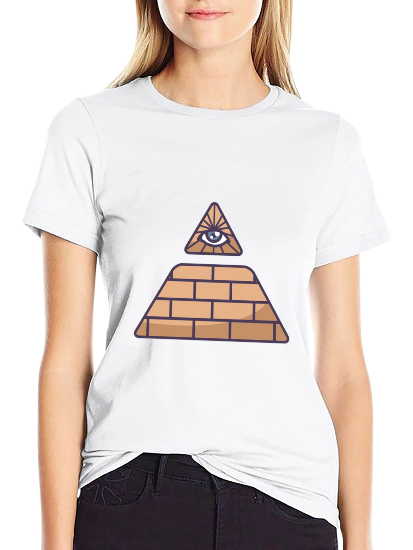 Illuminati Pyramid Eye Graphic T-Shirt