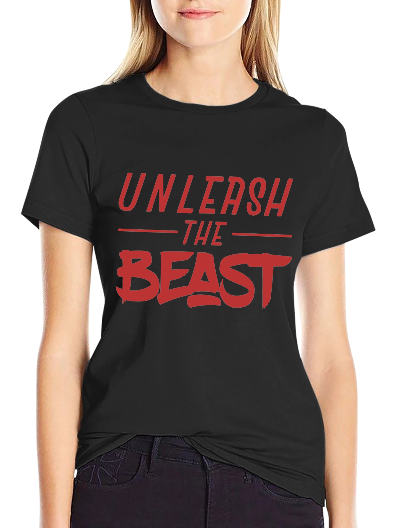 Unleash The Beast Graphic T-Shirt - Black