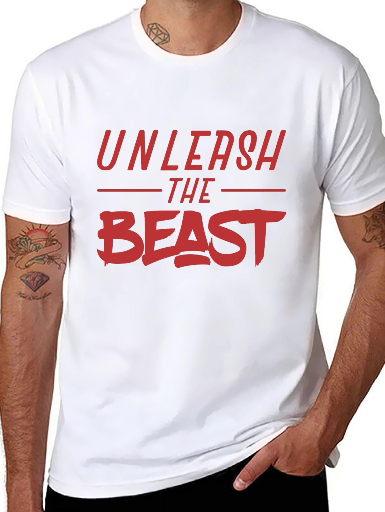 Unleash The Beast Graphic T-Shirt - Black