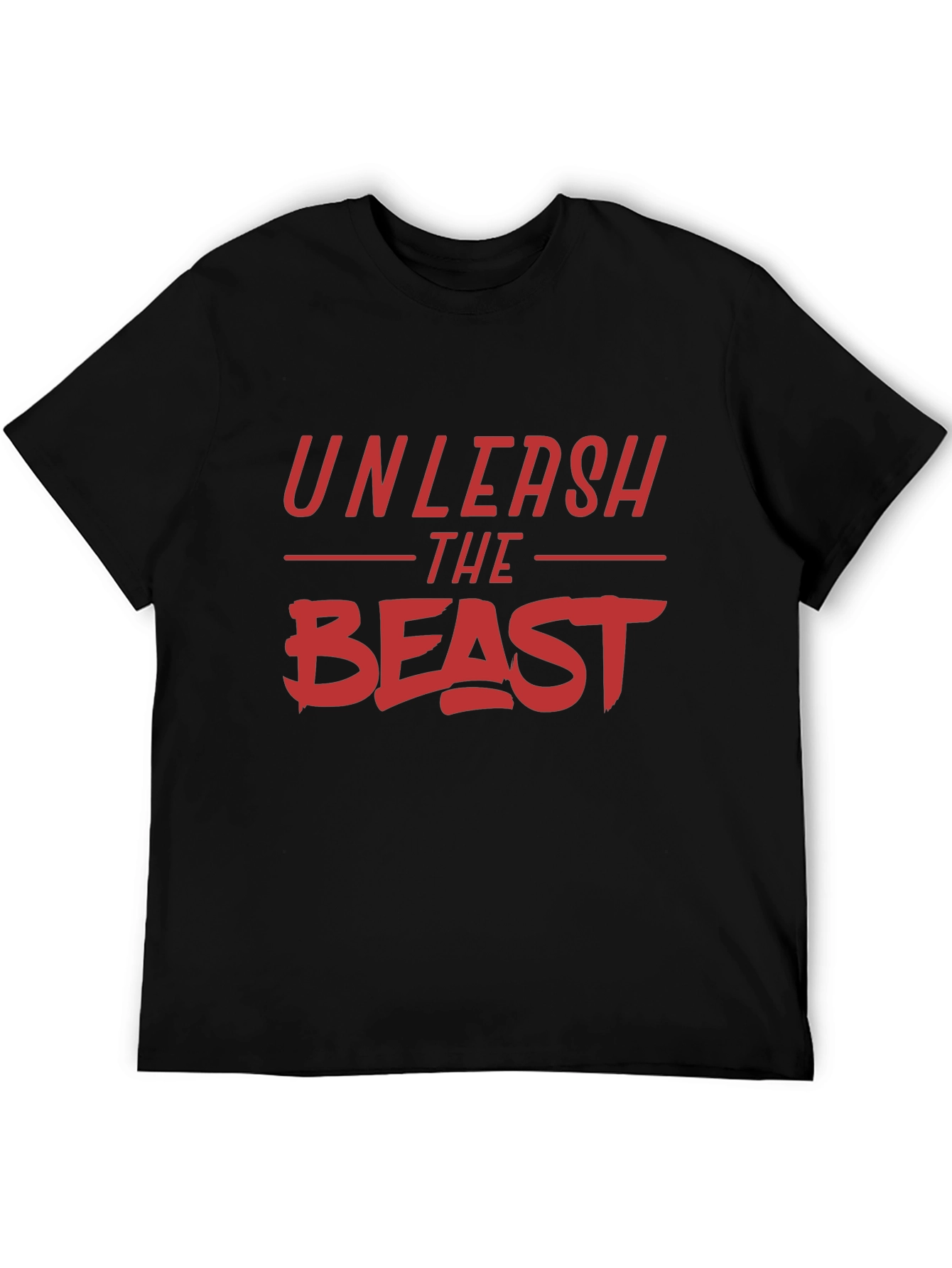 Unleash The Beast Graphic T-Shirt - Black