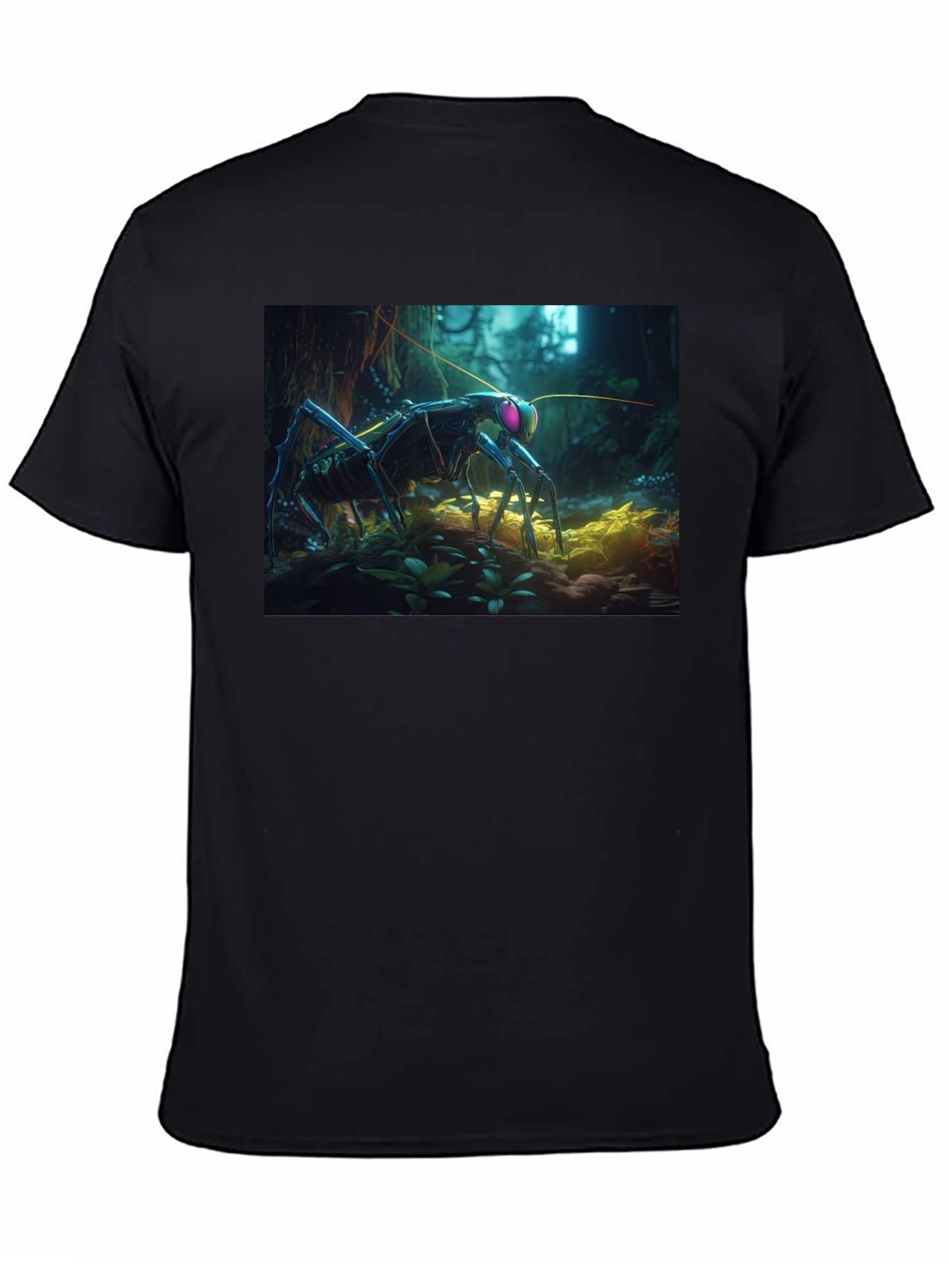 Surreal Bug Graphic Tee - Unique Design