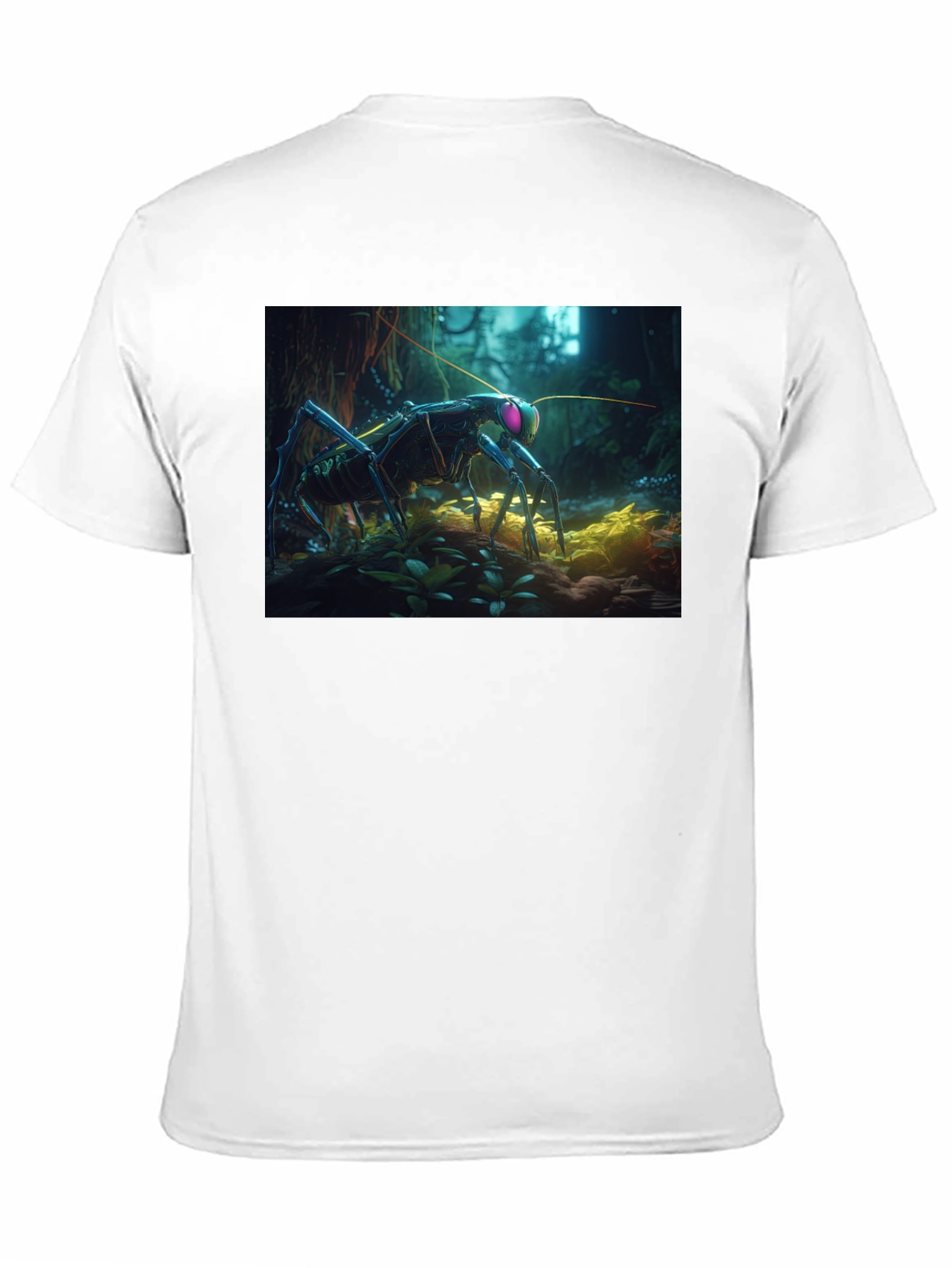 Surreal Bug Graphic Tee - Unique Design