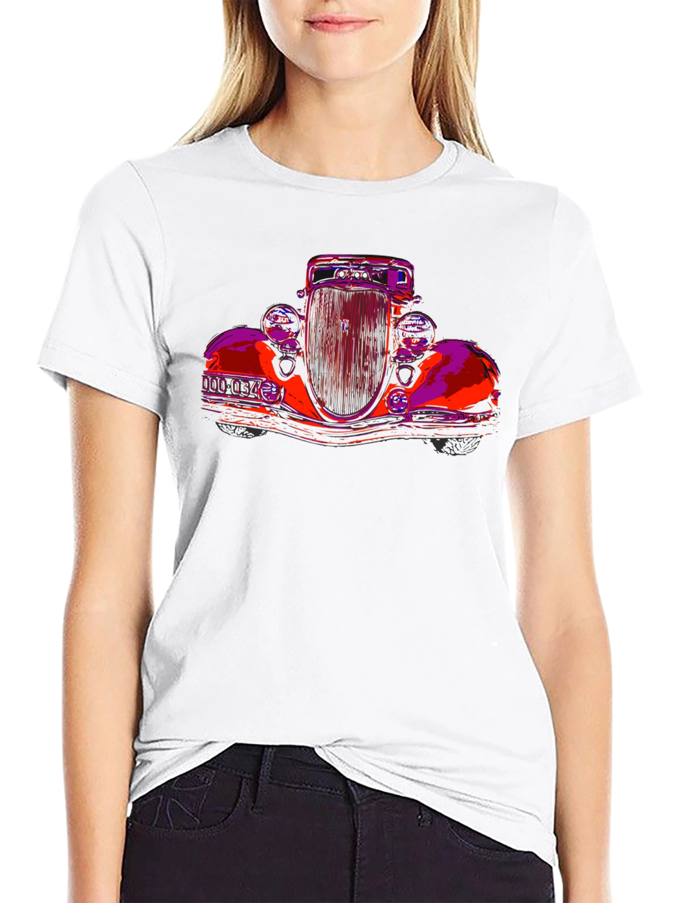 Classic Car Graphic Tee - Retro Style