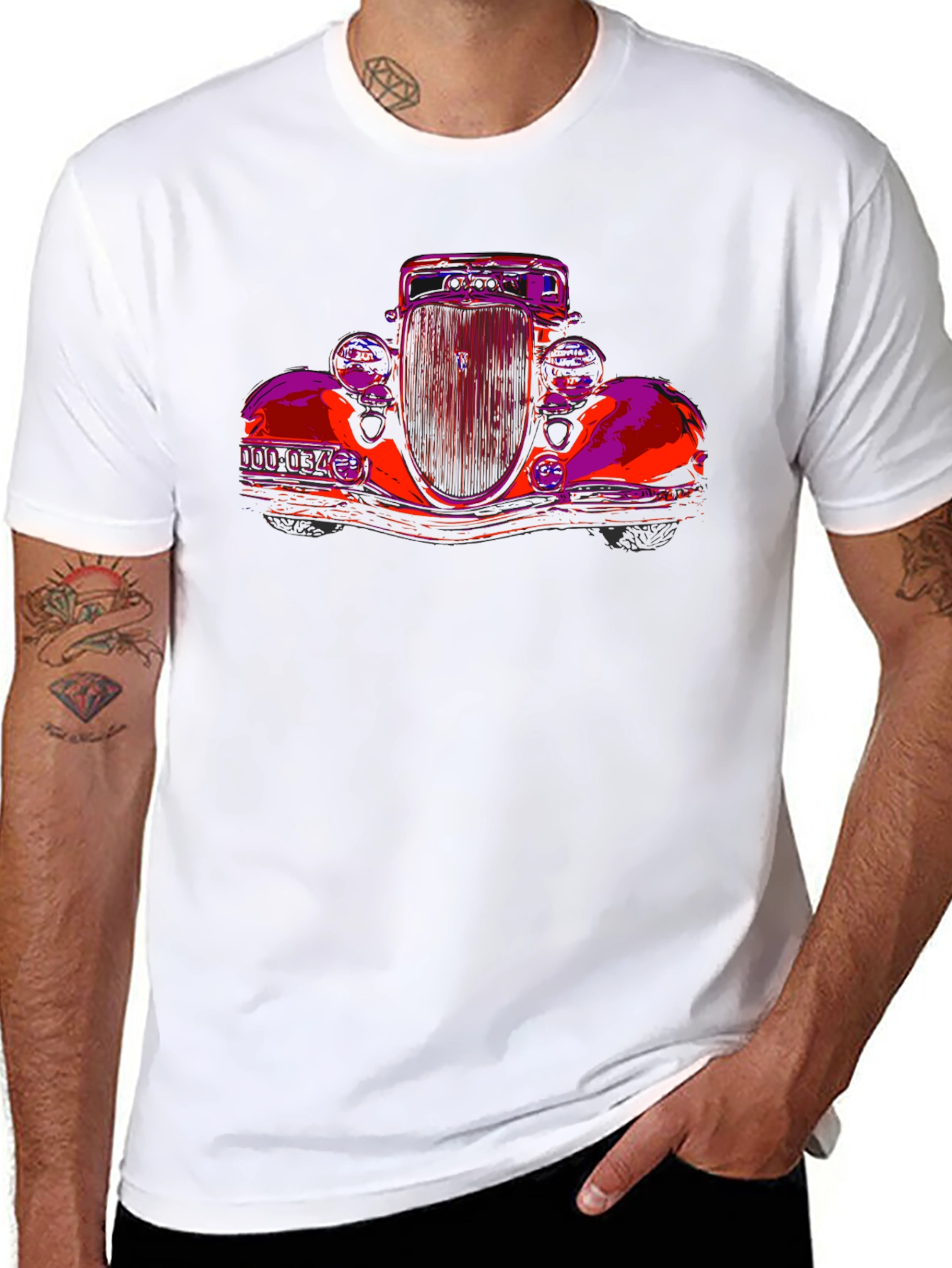 Classic Car Graphic Tee - Retro Style