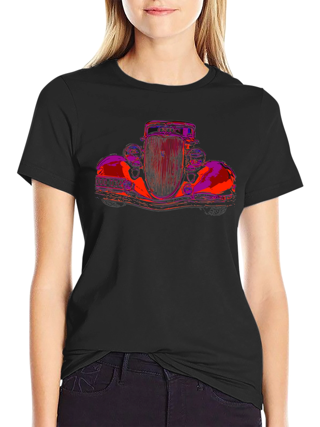 Classic Car Graphic Tee - Retro Style