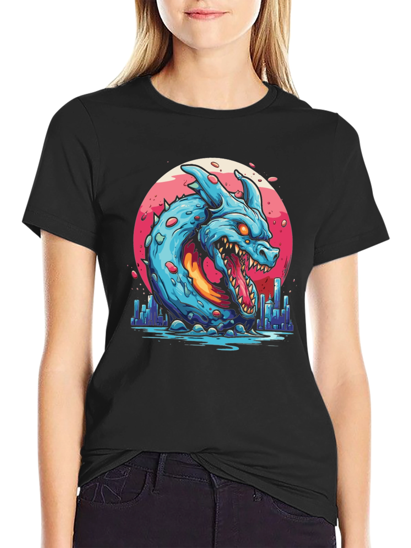Monster Dragon Graphic T-Shirt