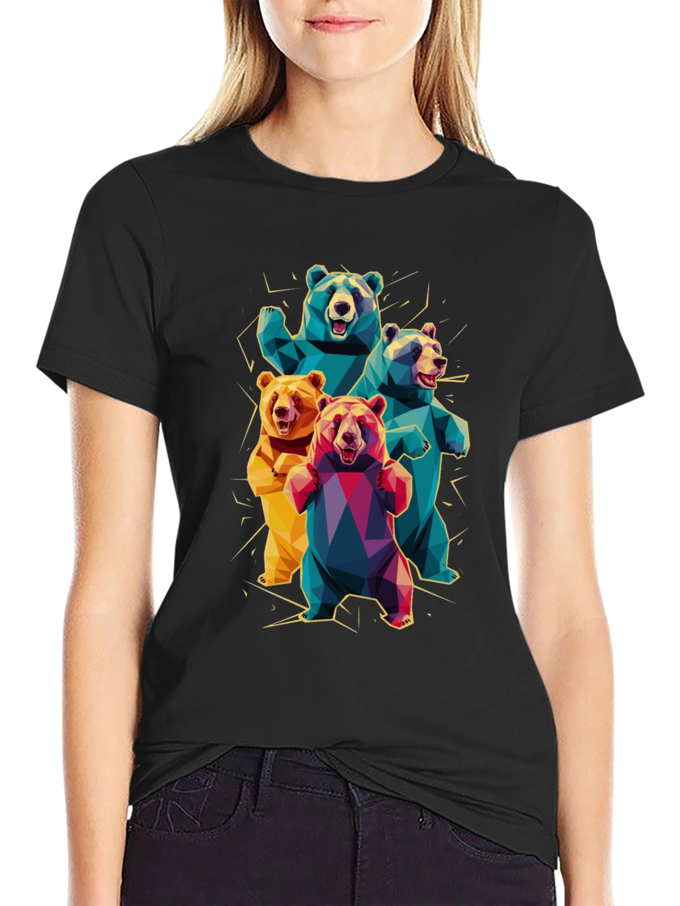 Geometric Bear T-Shirt