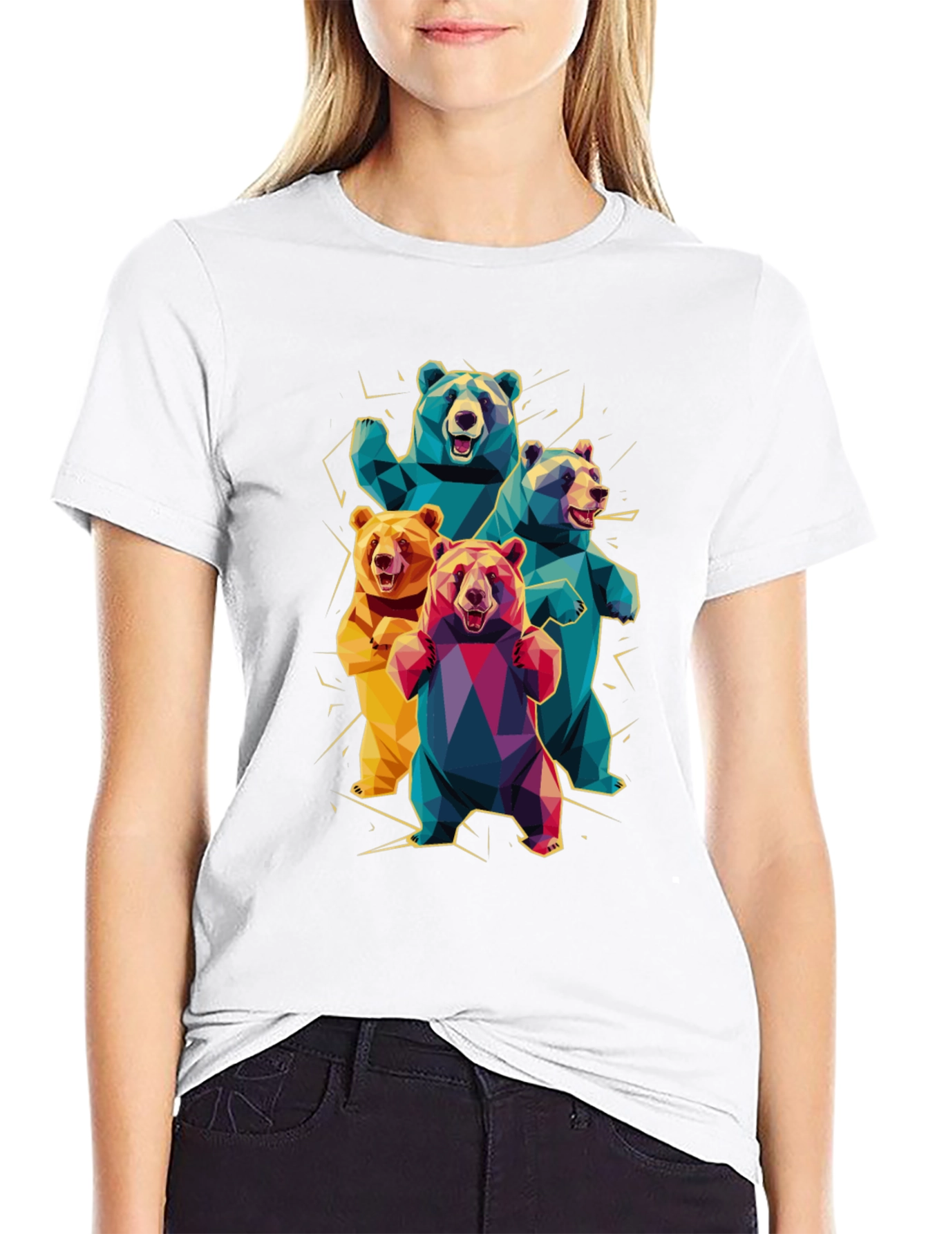 Geometric Bear T-Shirt