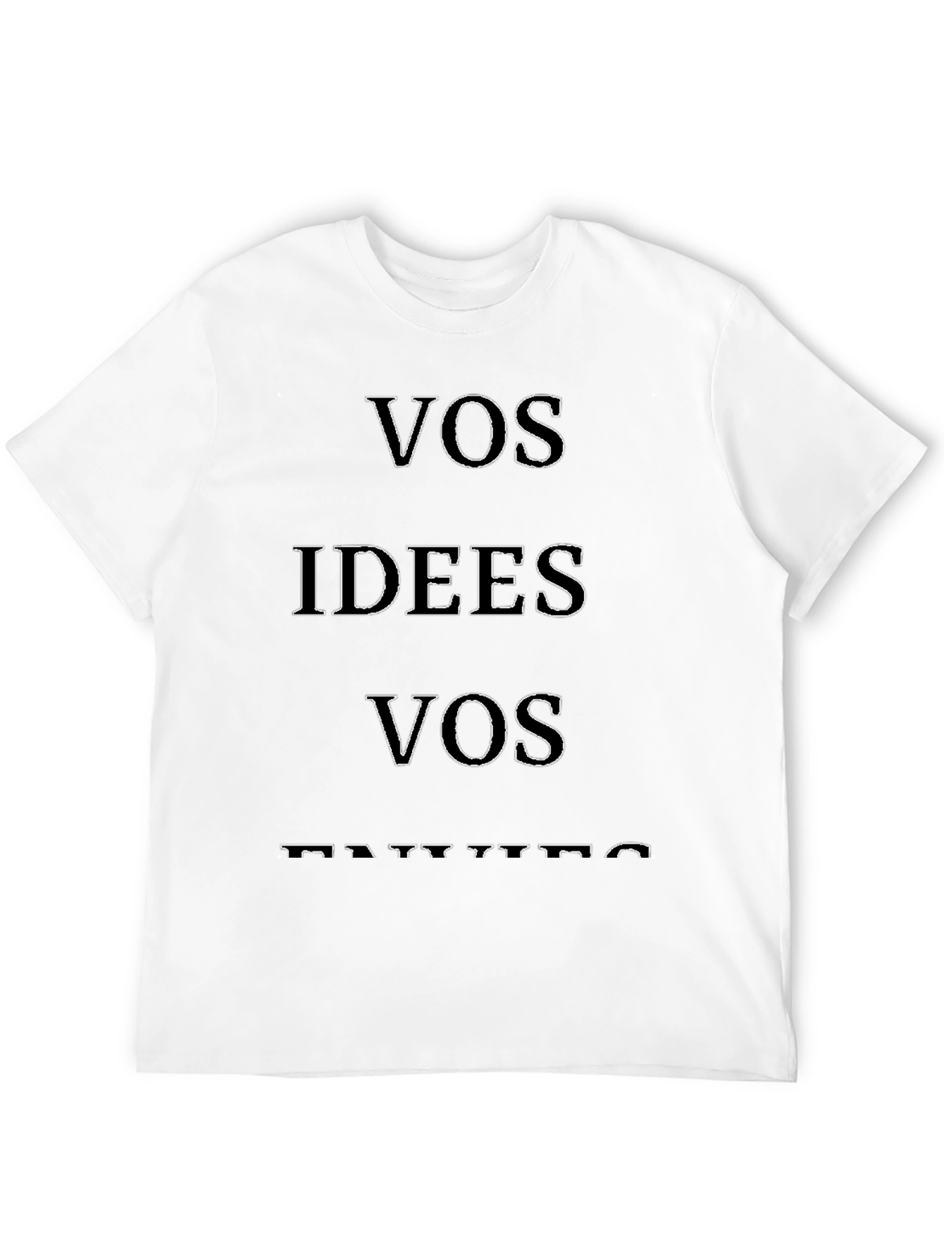 Vos Ideas Vos Datos Black Graphic Tee