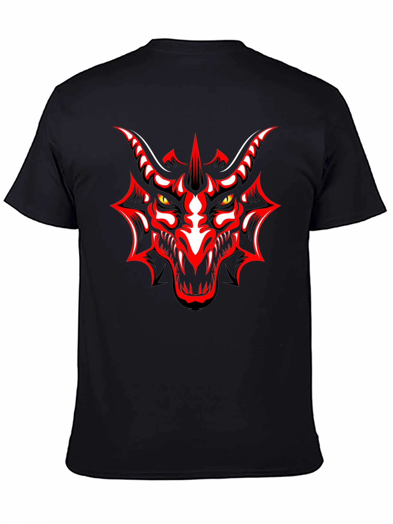 Bold Dragon Graphic Black T-Shirt