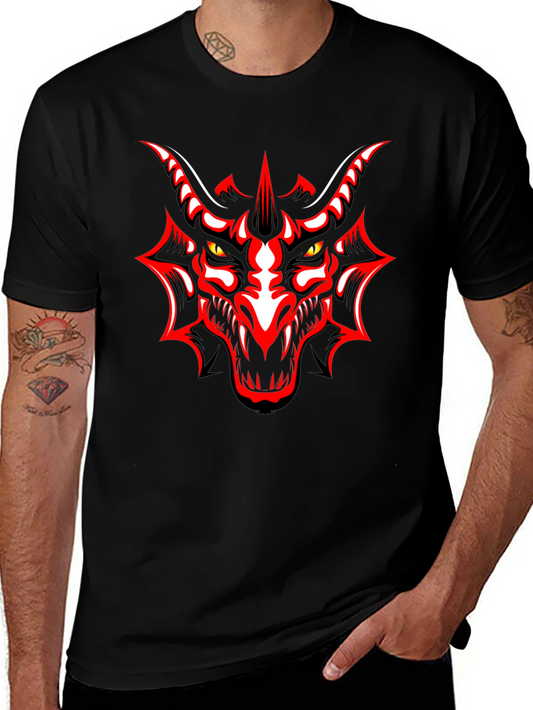 Bold Dragon Graphic Black T-Shirt
