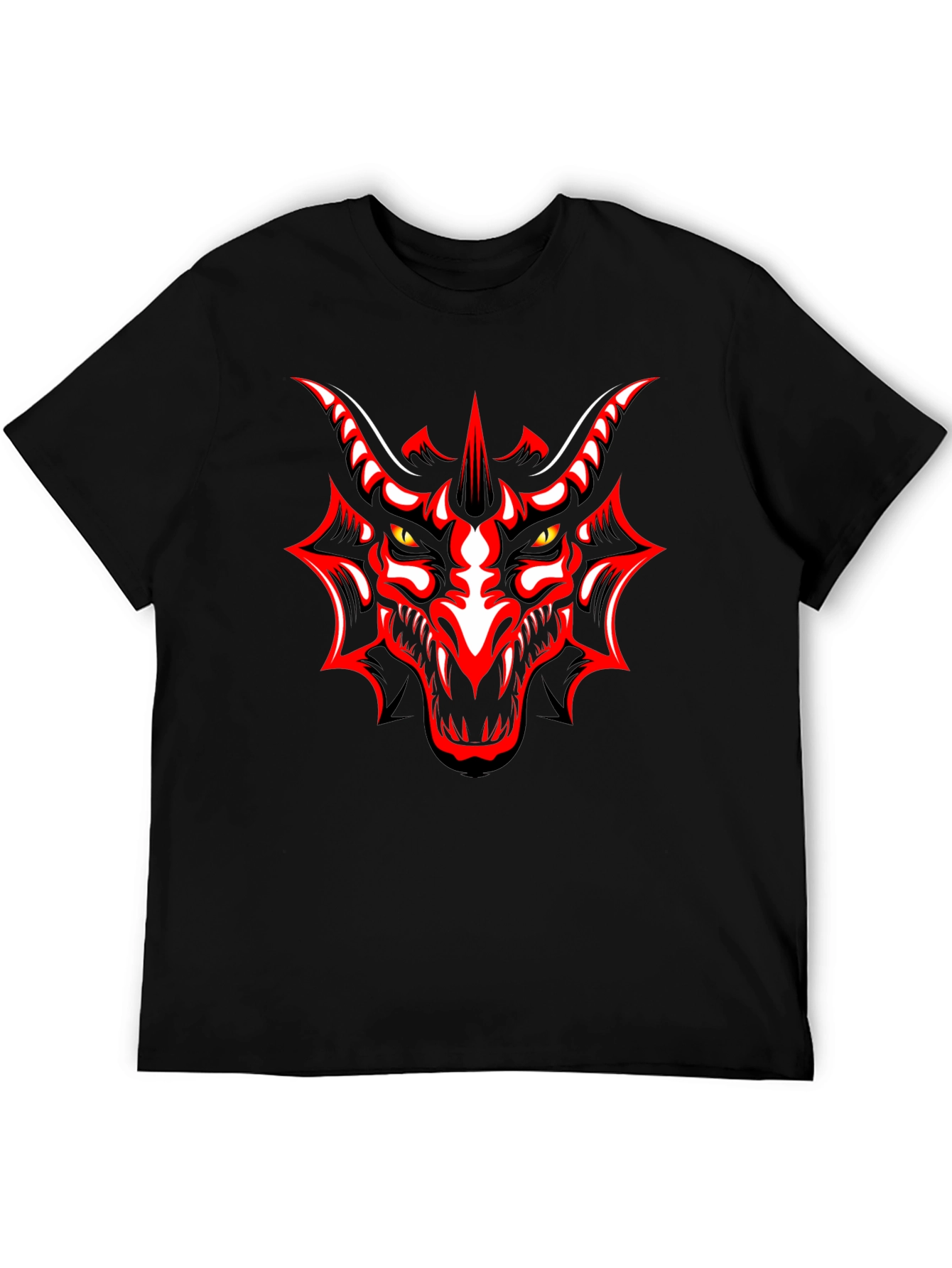 Bold Dragon Graphic Black T-Shirt