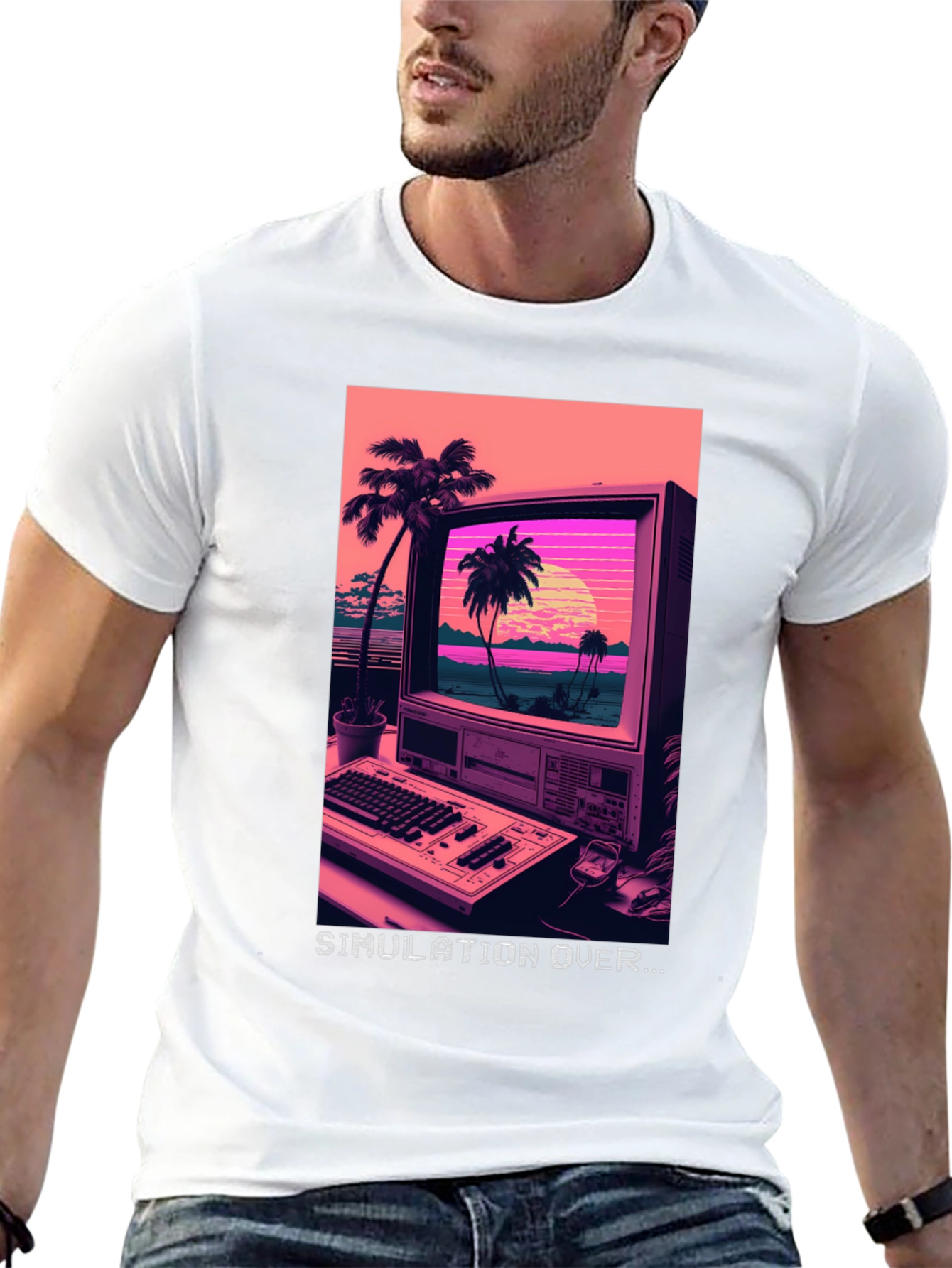 Simulation Over Graphic T-Shirt